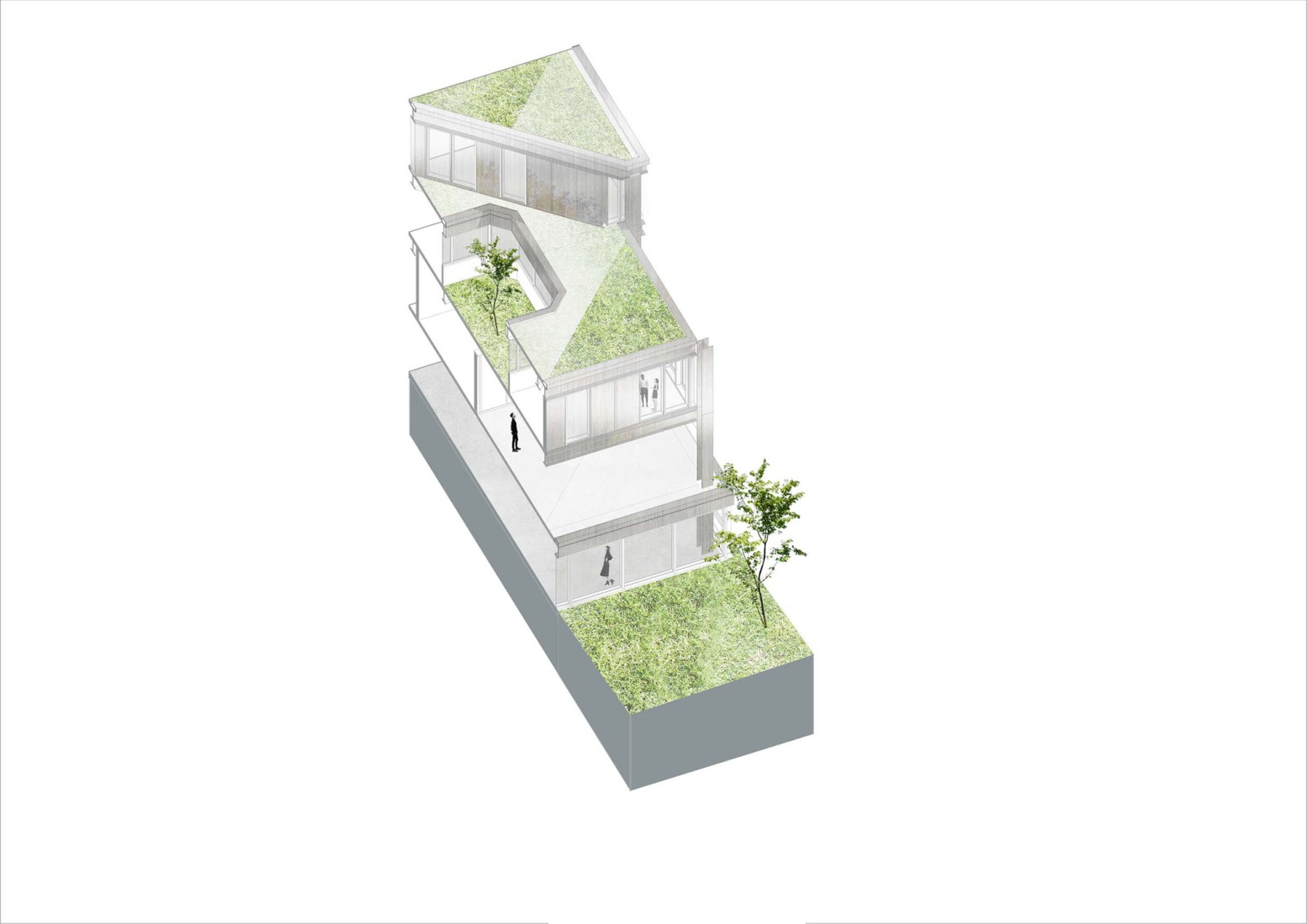 Detail section B. Campus du Parc by It's architecture.