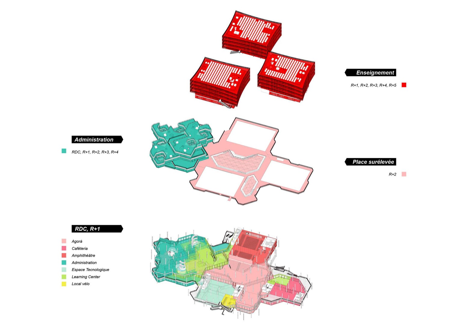 Diagram A. Campus du Parc by It's architecture.