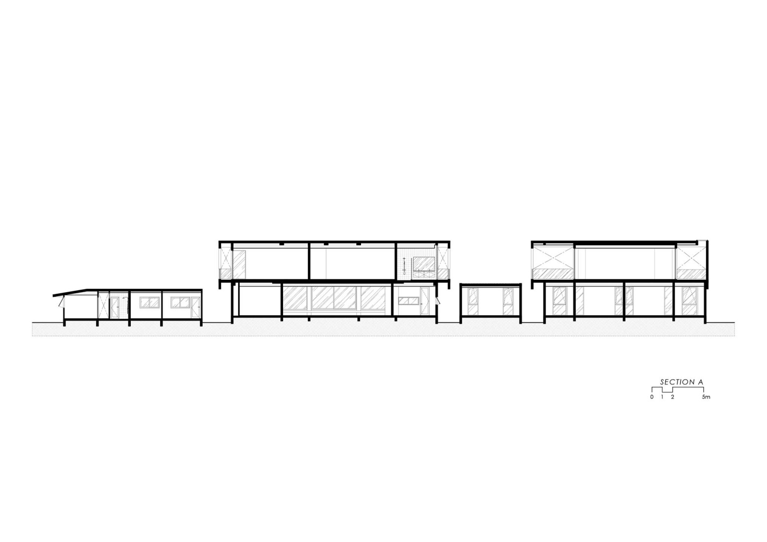 Section. BAAN NO.1 by Junsekino Architect and Design.