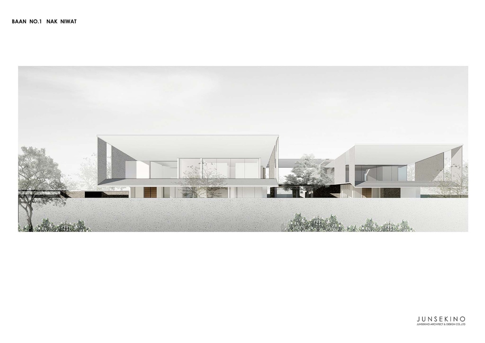 Elevation. BAAN NO.1 by Junsekino Architect and Design.