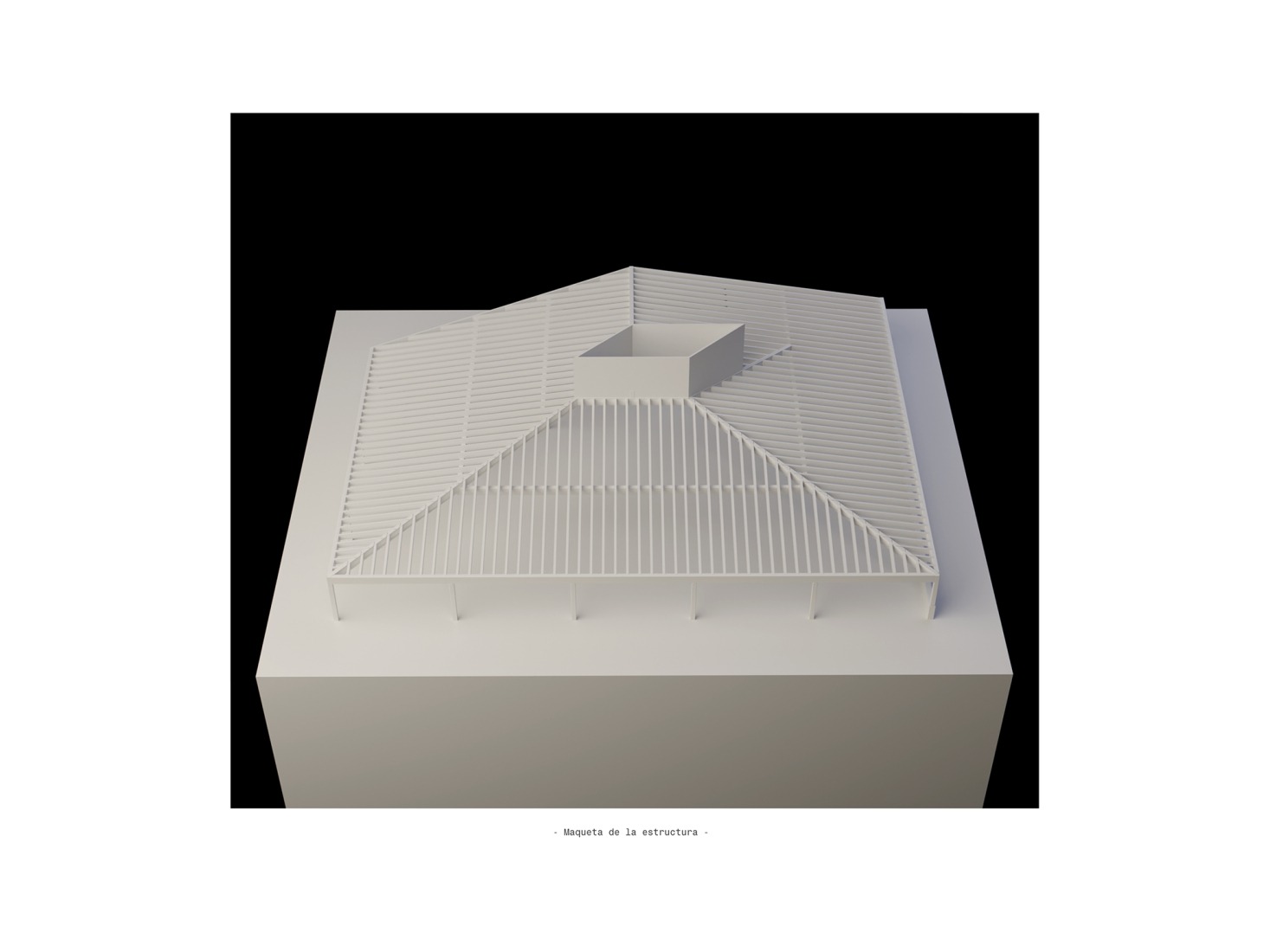 Model. Sakana-Mendialdea Forest Resources Center by MID estudio + FILO arquitectos.
