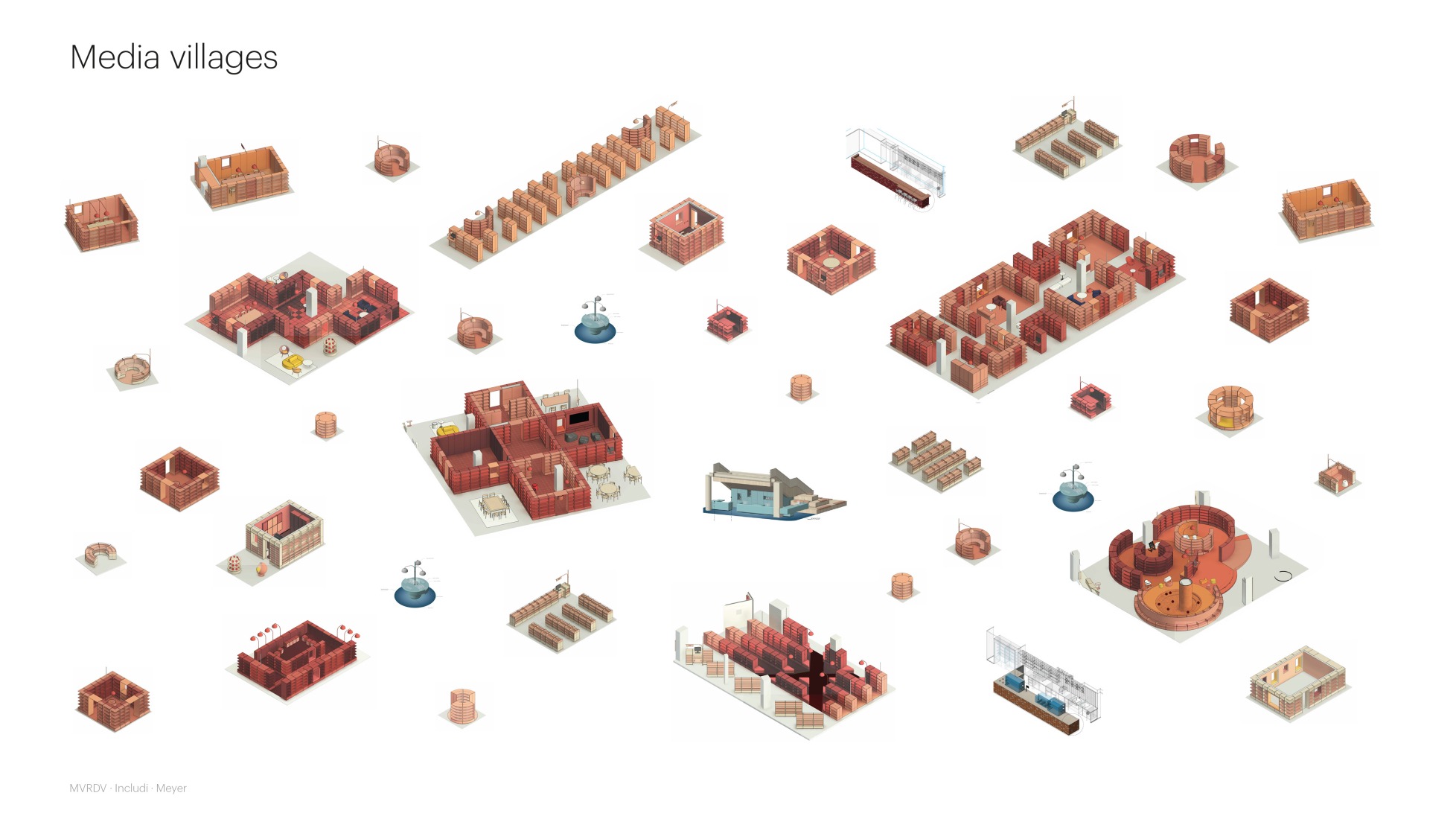 Diagrama. La Biblioteca Central de Essen por MVRDV.