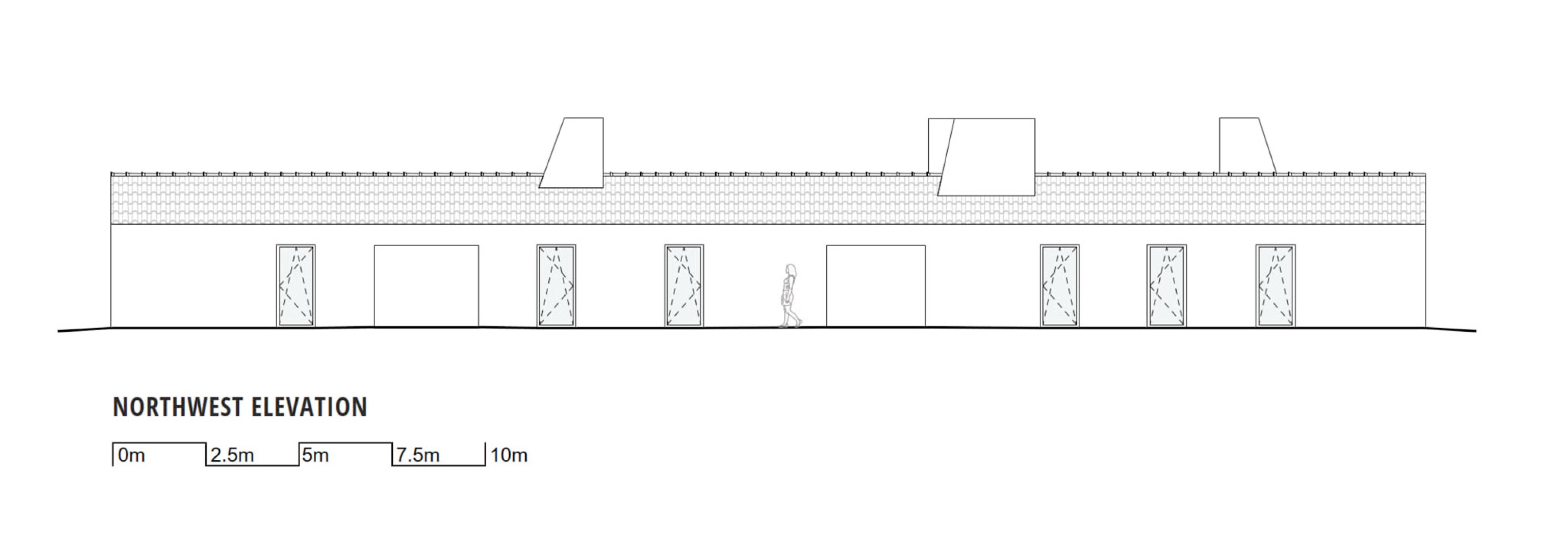 Northwest elevation. Monte Alvo House by NOZ Arquitectura.
