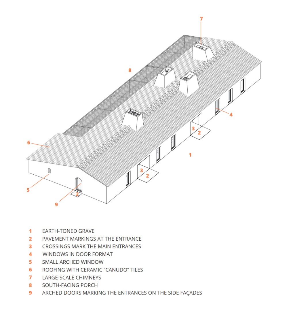 Axonometry. Monte Alvo House by NOZ Arquitectura.