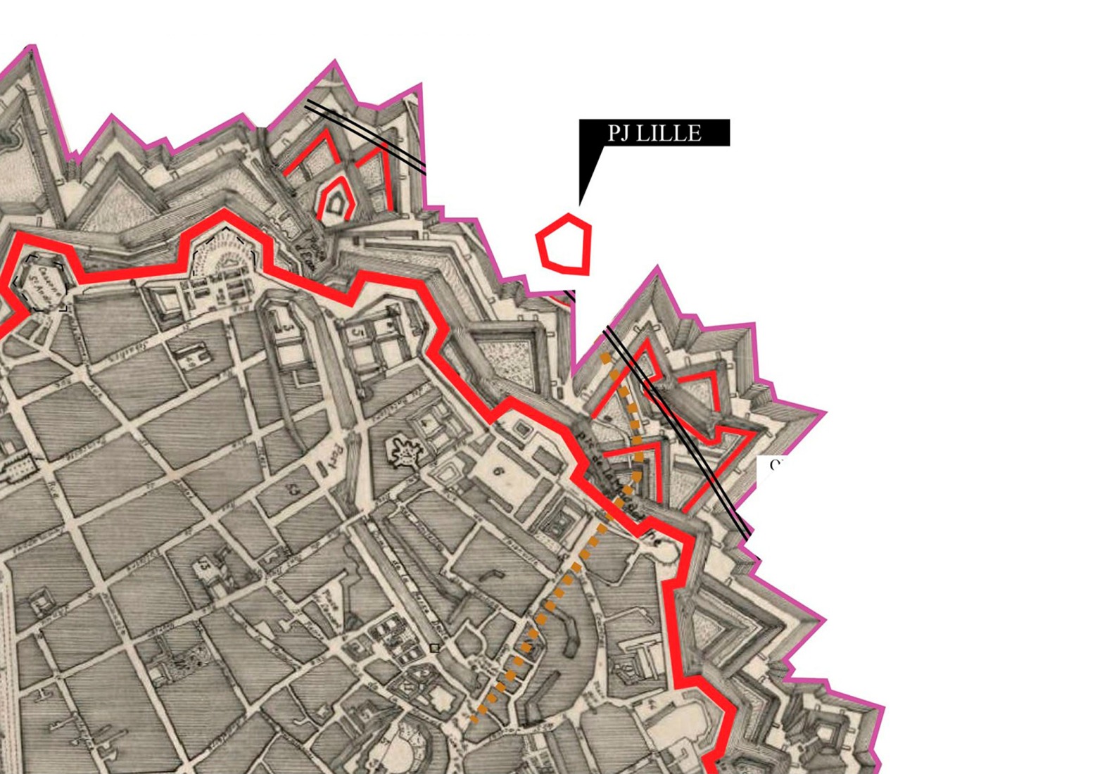 Plano de emplazamiento. Palais de Justice de Lille por OMA.