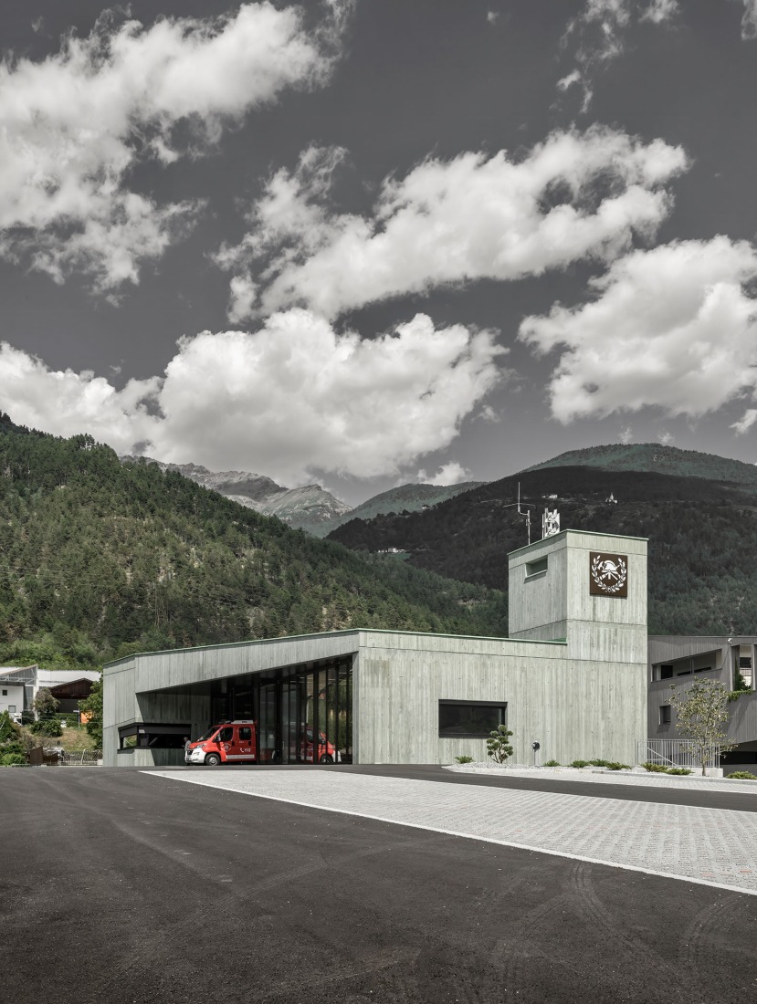 Civil Protection Centre by Roland Baldi Architects. Photograph by Oskar Da Riz. 