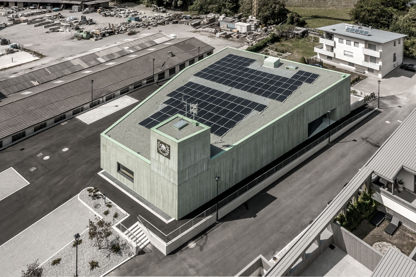 Civil Protection Centre by Roland Baldi Architects. Photograph by Oskar Da Riz. 