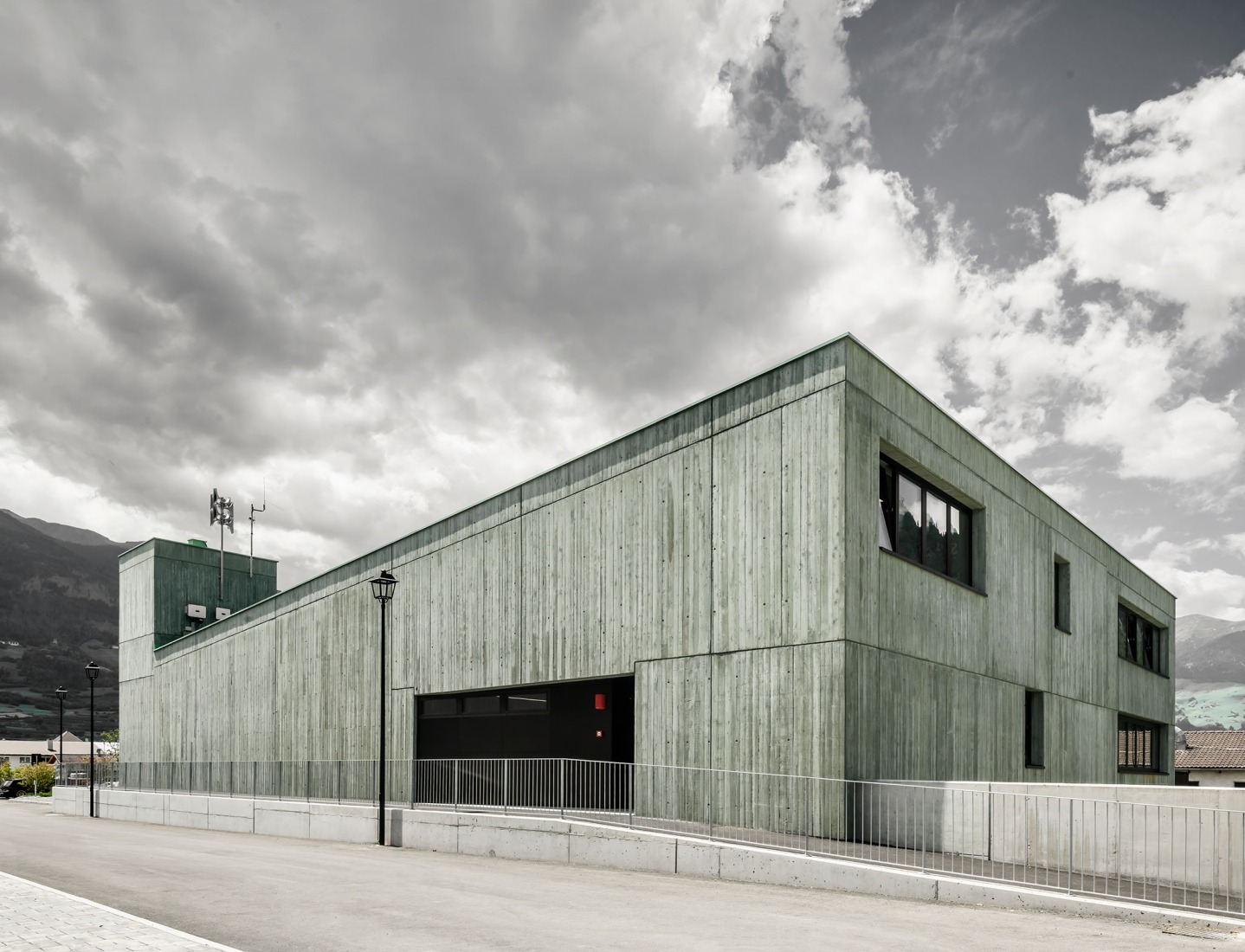 Civil Protection Centre by Roland Baldi Architects. Photograph by Oskar Da Riz. 
