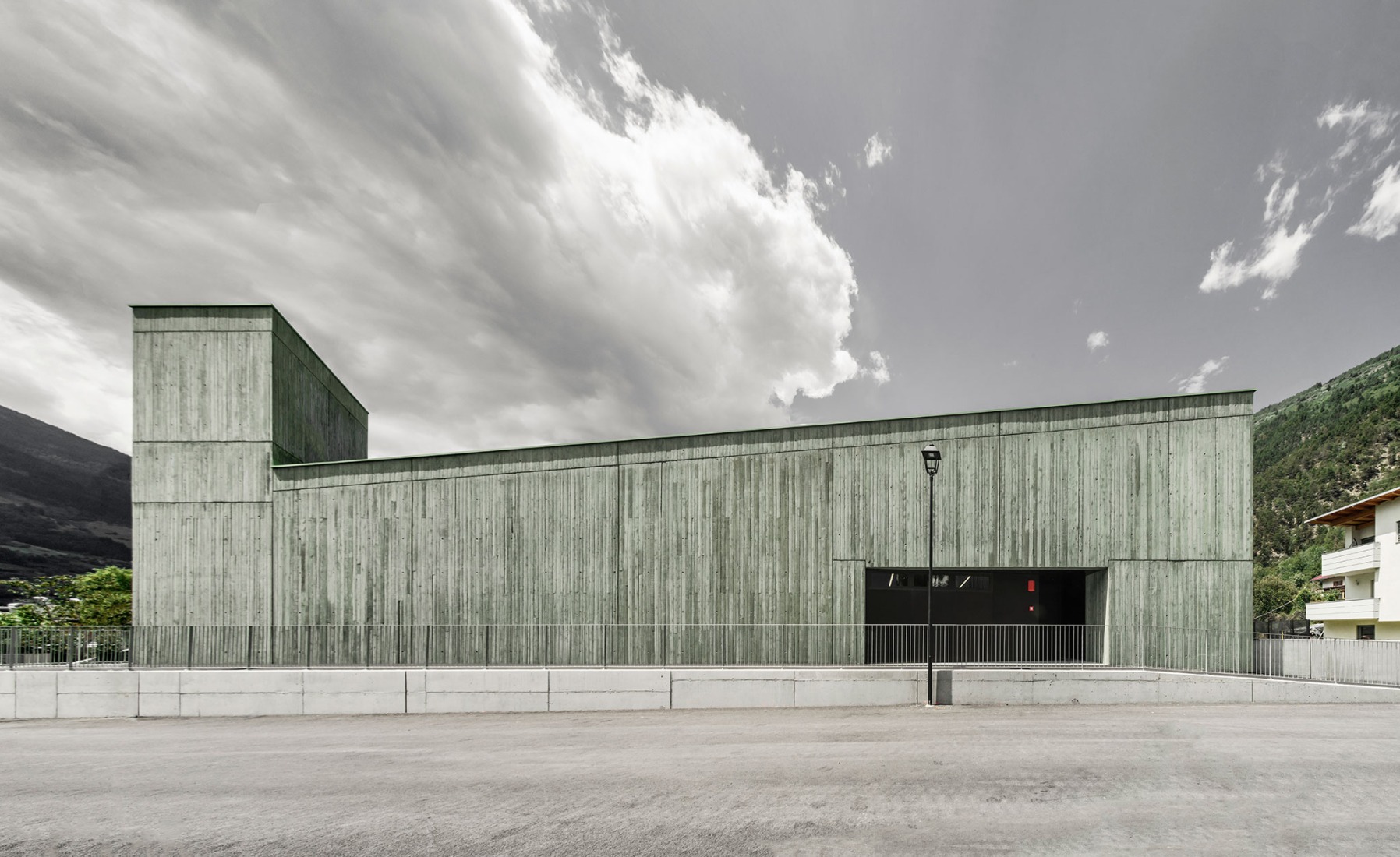 Civil Protection Centre by Roland Baldi Architects. Photograph by Oskar Da Riz. 