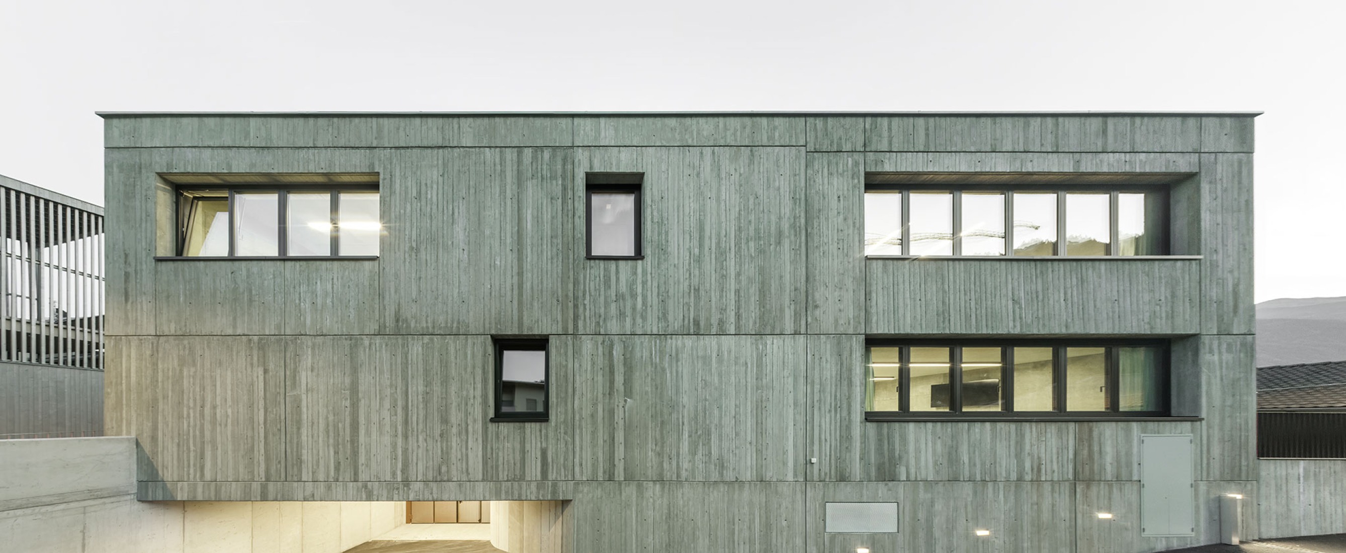 Civil Protection Centre by Roland Baldi Architects. Photograph by Oskar Da Riz. 