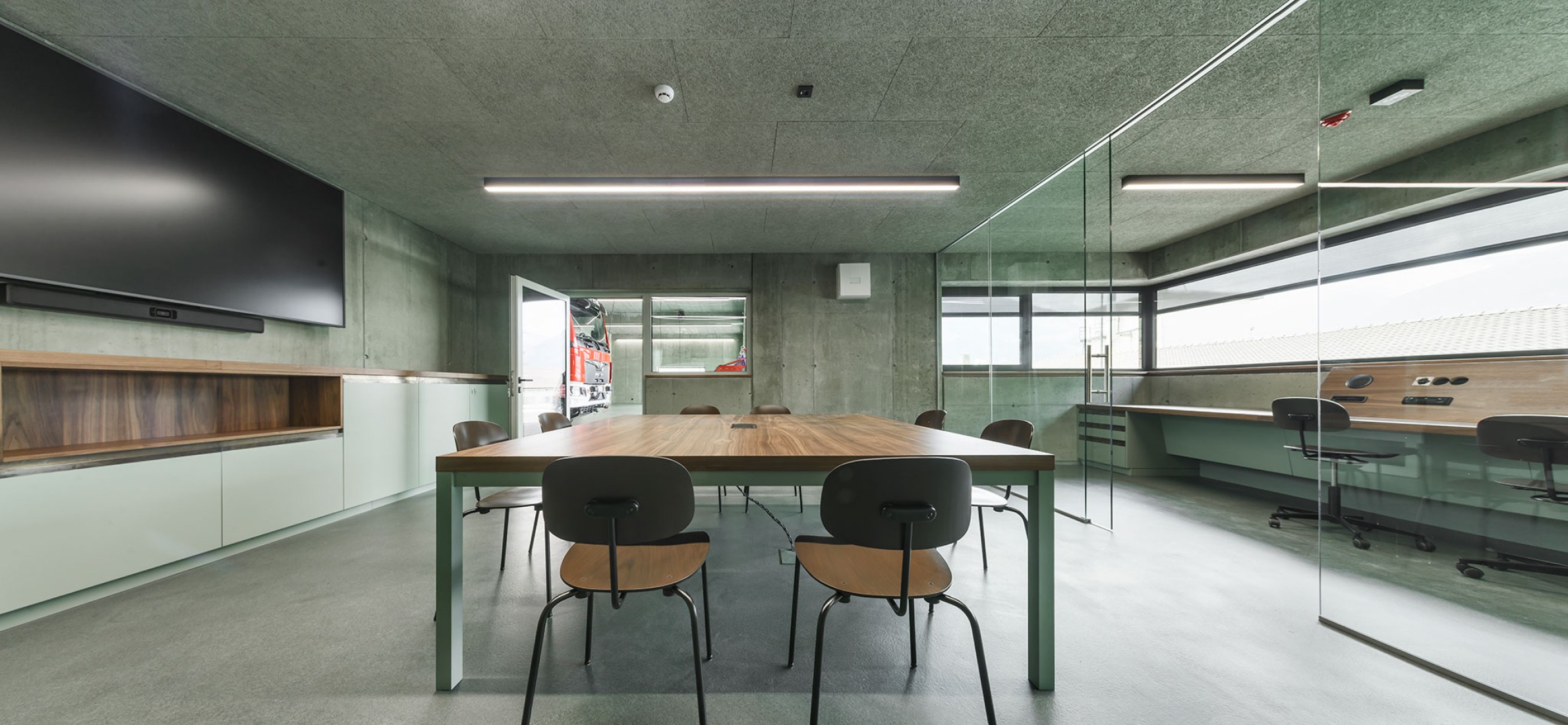 Civil Protection Centre by Roland Baldi Architects. Photograph by Oskar Da Riz. 