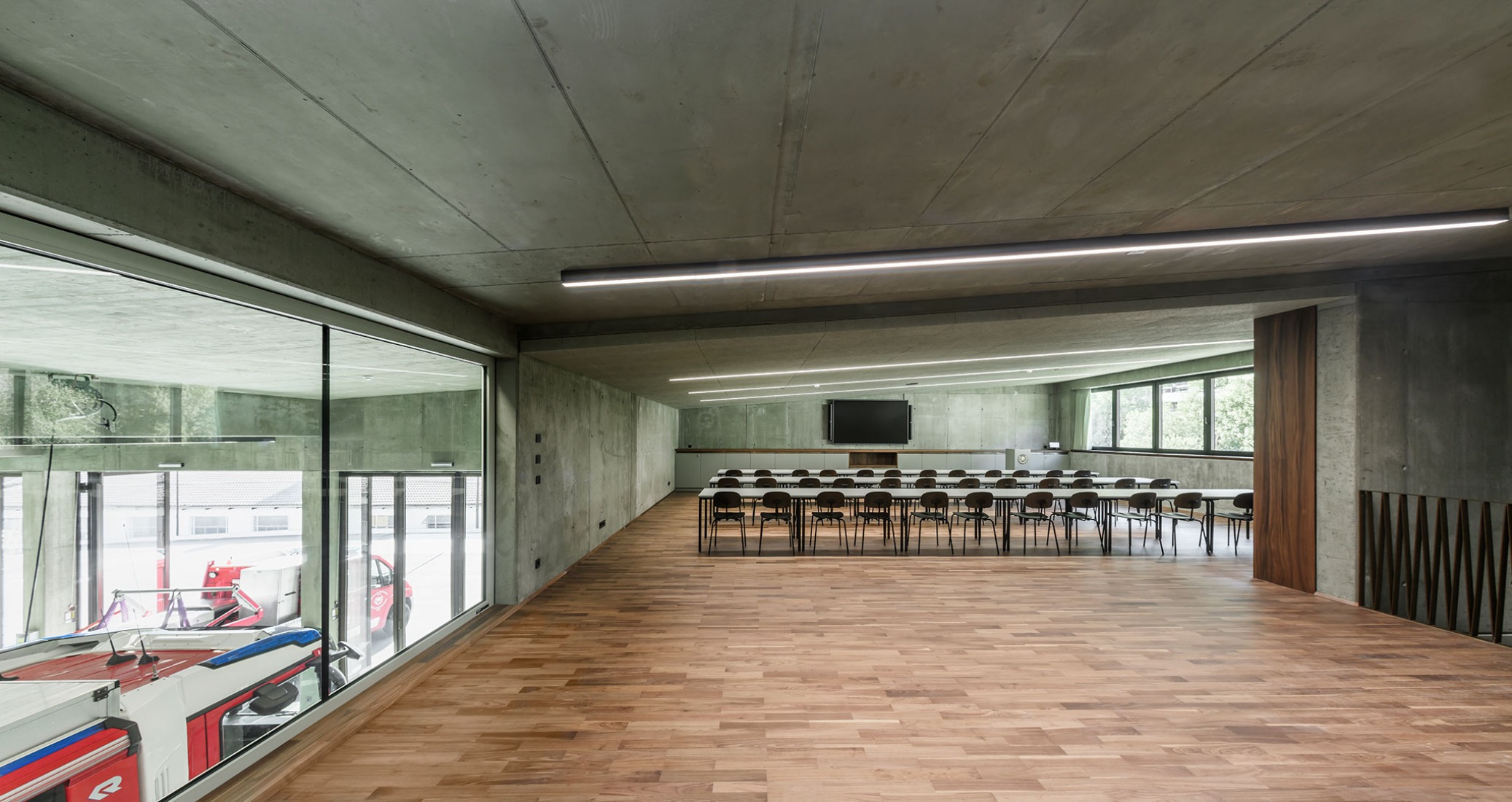 Civil Protection Centre by Roland Baldi Architects. Photograph by Oskar Da Riz. 