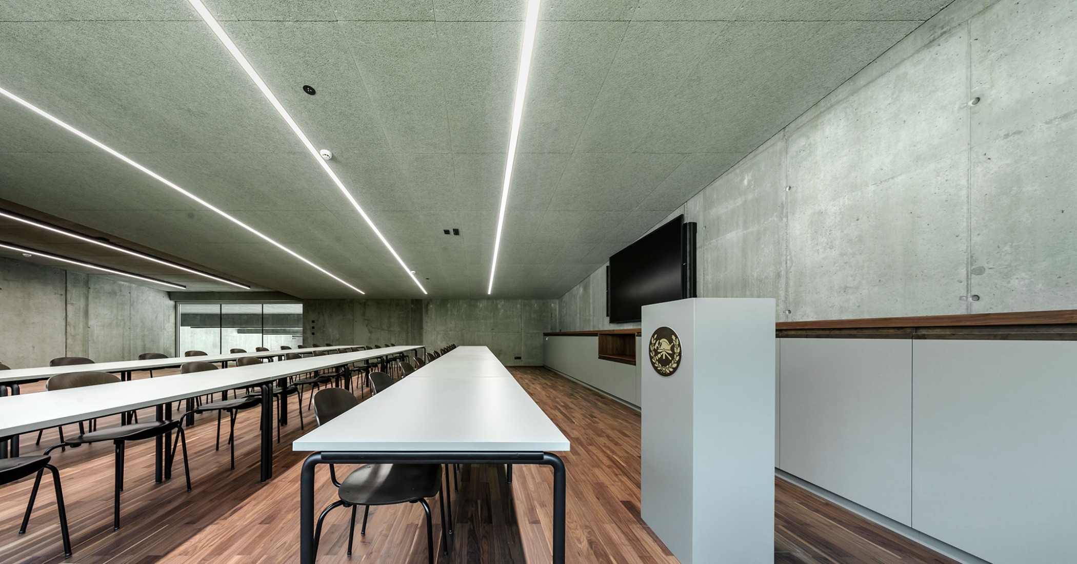 Civil Protection Centre by Roland Baldi Architects. Photograph by Oskar Da Riz. 