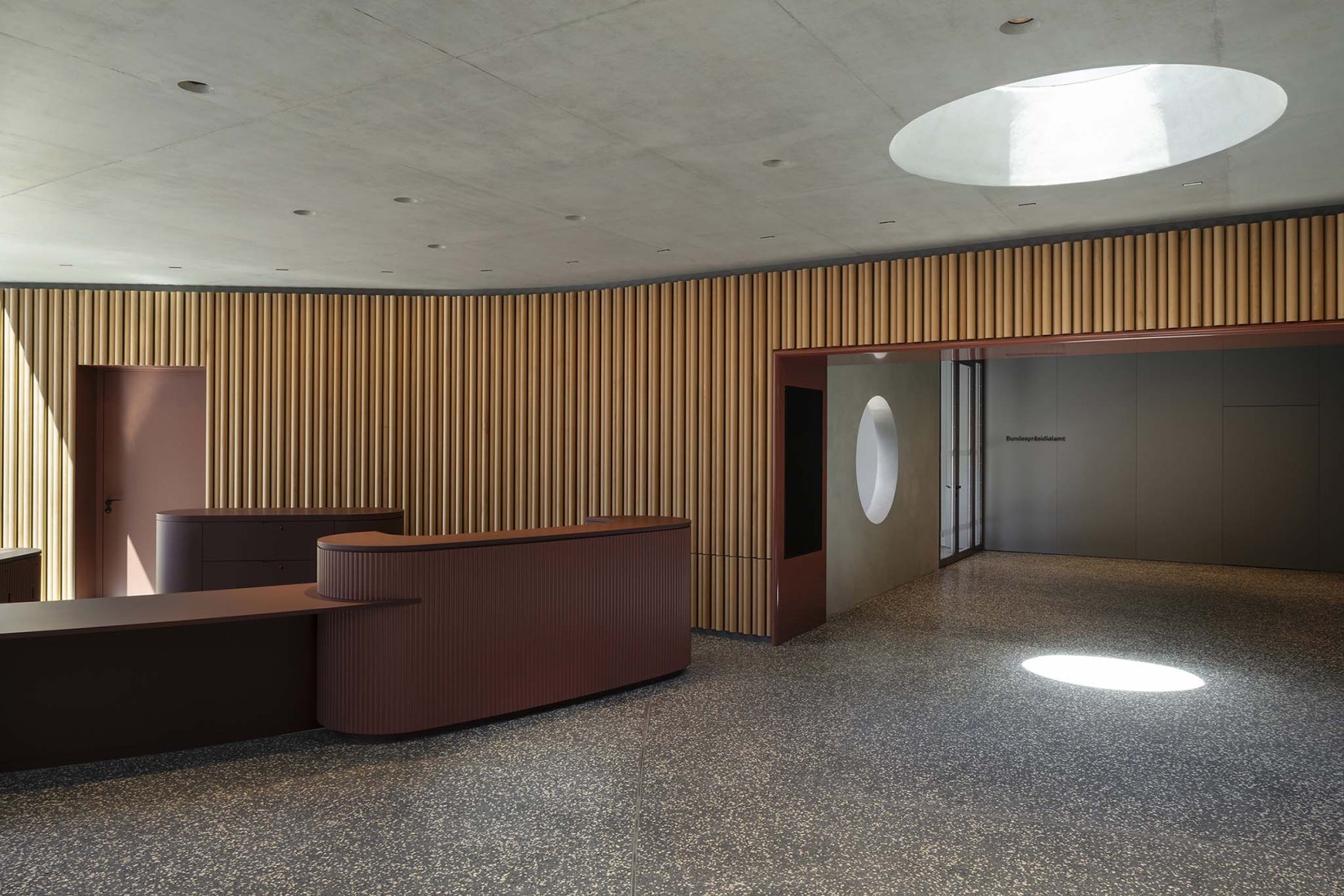 Office Building for Federal Authorities at the Spreebogen by Sauerbruch Hutton. Photograph by Jan Bitter.