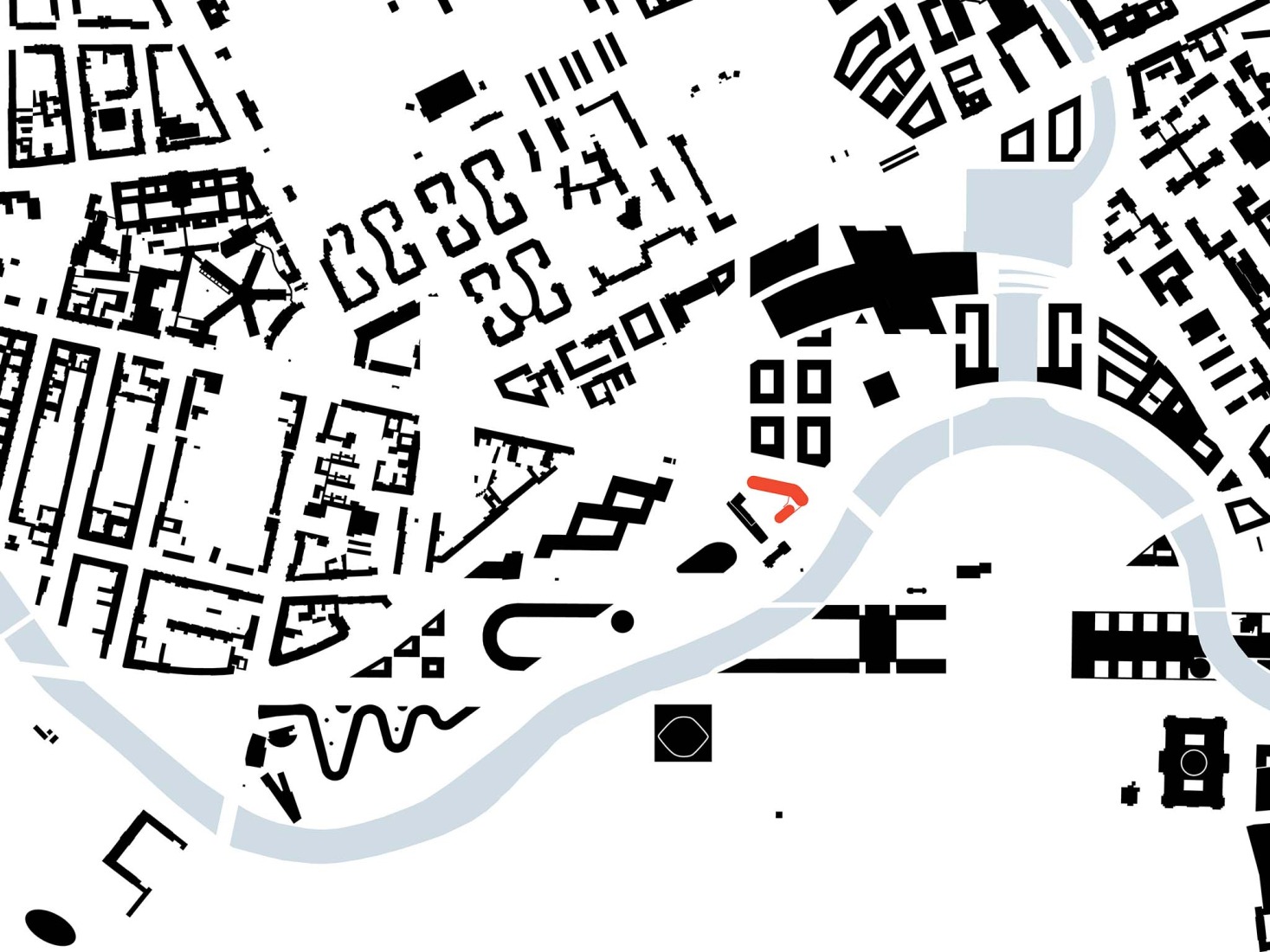 Diagram. Office Building for Federal Authorities at the Spreebogen by Sauerbruch Hutton.