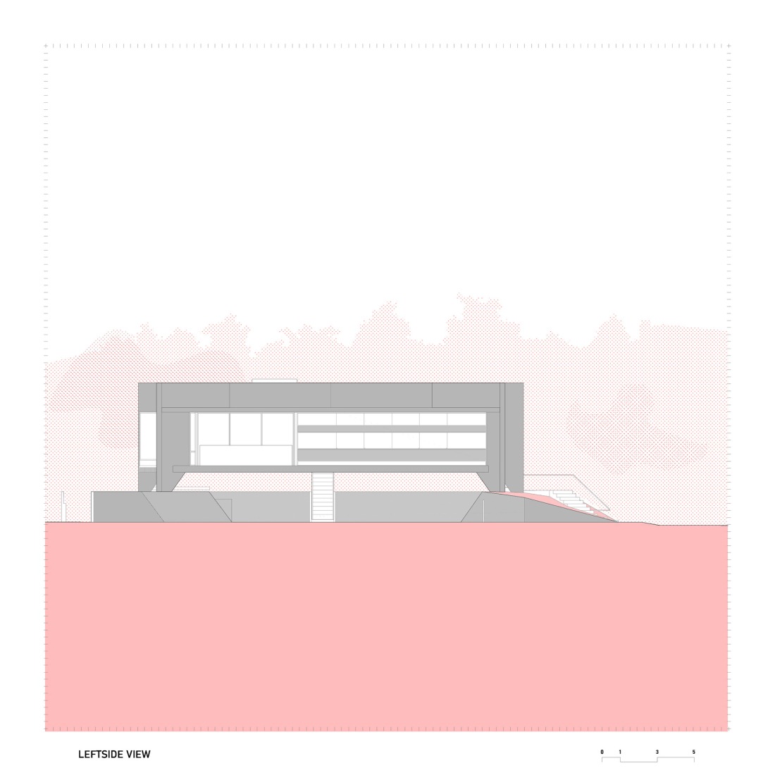 Elevation. HAVEBLUE House by Yuri Vital Arquiteto.