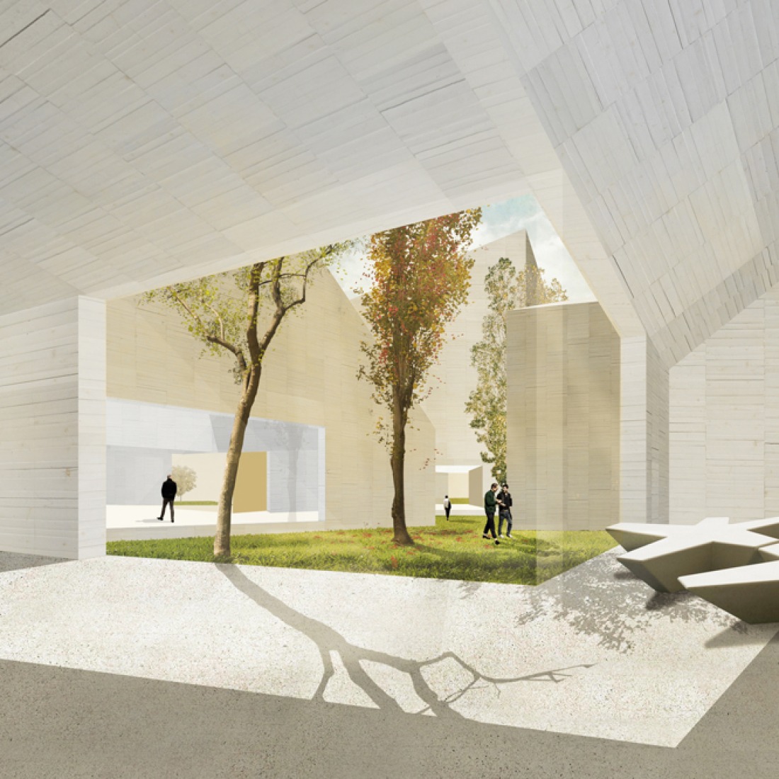 Visualización. TOLETUM VISIGODO. Museum, por Mansilla y Tuñon.