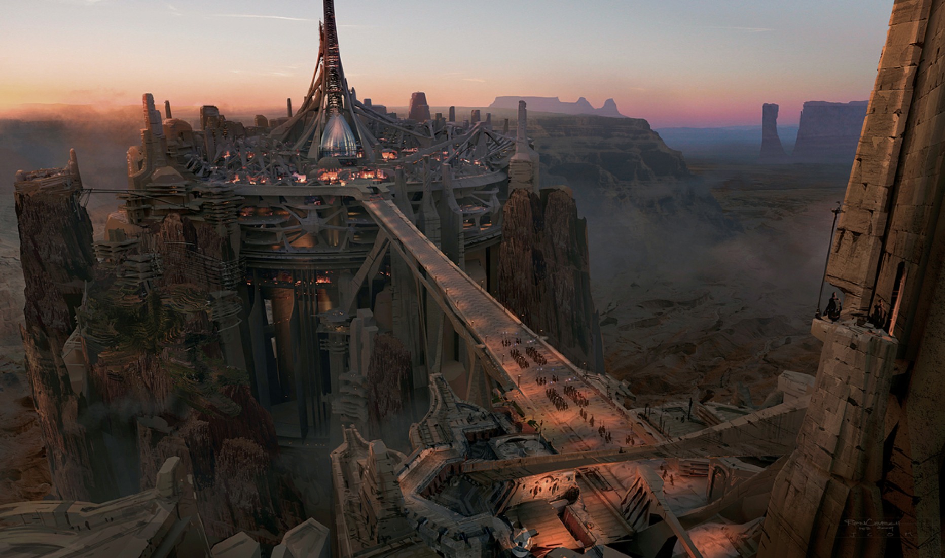 "JOHN CARTER" La ciudad de Helium en Barsoom, también conocida como la "La joya de Barsoom (Marte)," es la princesa de la casa de Dejah Thoris.  Nombre del autor:	Ryan Church. ©2011 Disney. JOHN CARTER™ ERB, Inc.