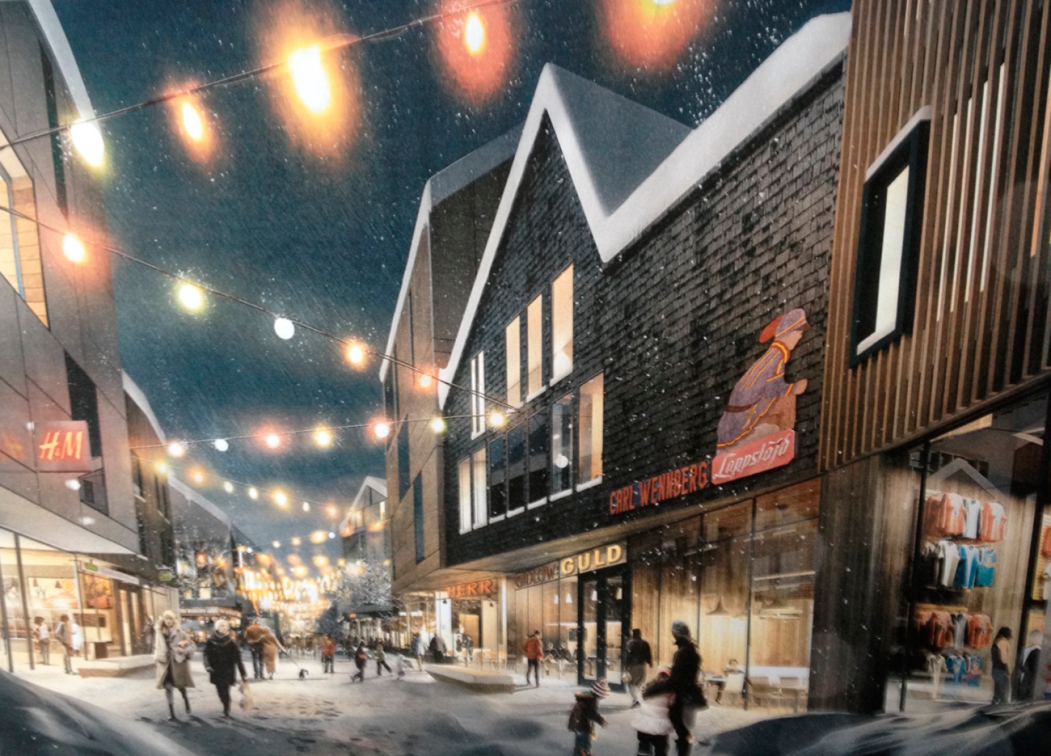 Visualización. Proyecto de nueva Kiruna. Imagen cortesía de White y Tegmark.
