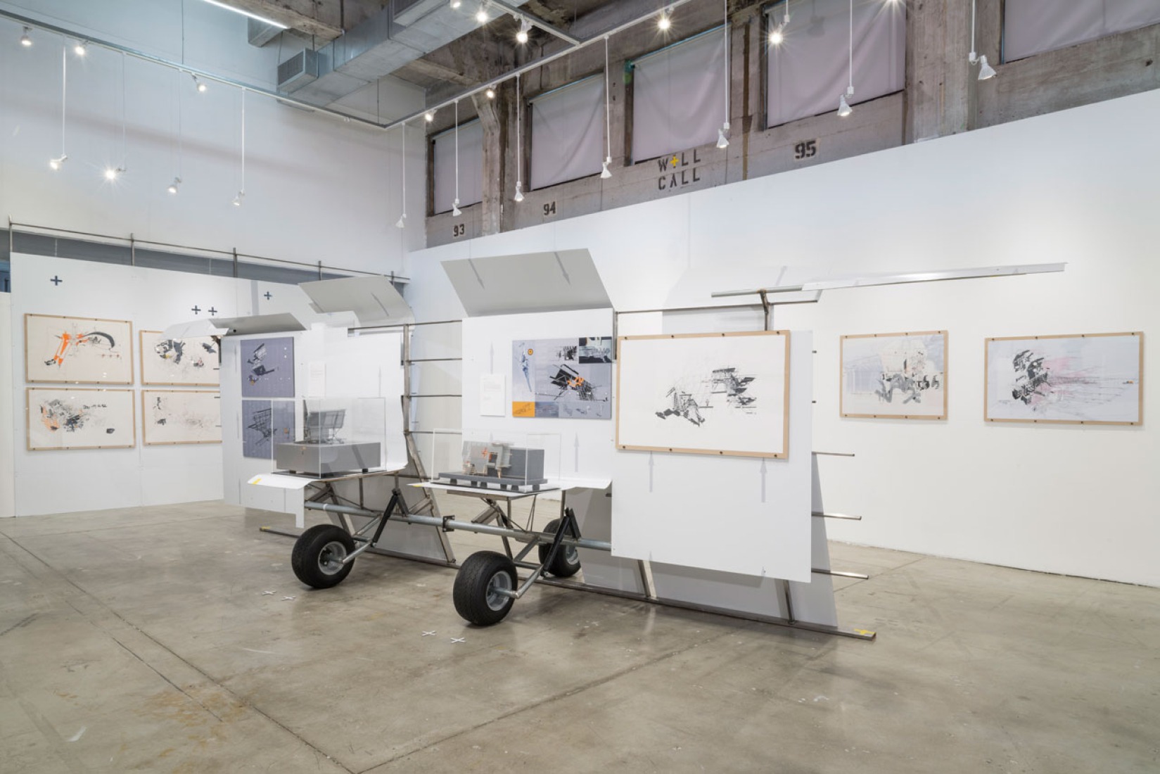 Vista de la exposición. Dirty Geometries + Mechanical Imperfections, Bryan Cantley. Fotografía © Joshua White.