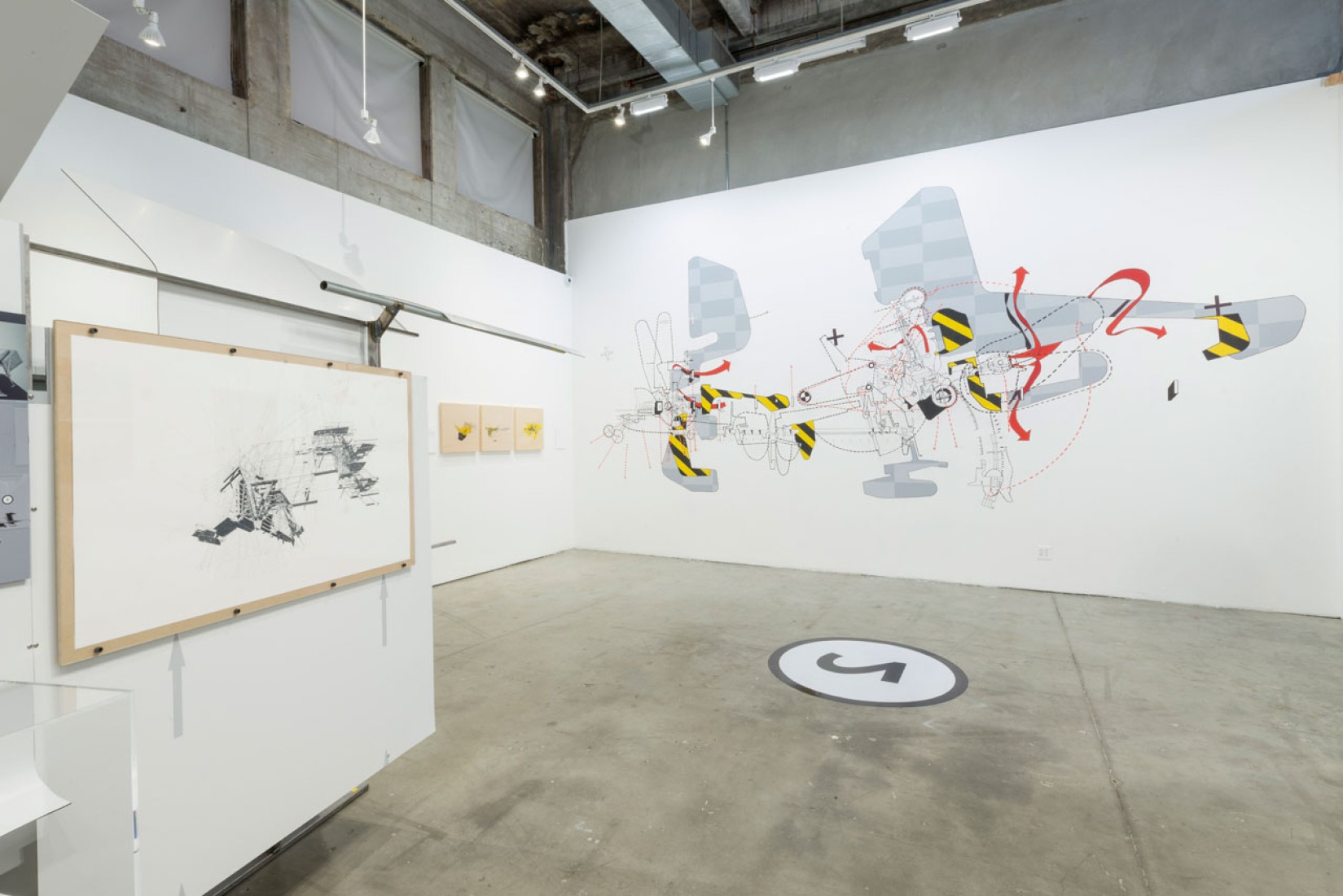 Vista de la exposición. Dirty Geometries + Mechanical Imperfections, Bryan Cantley. Fotografía © Joshua White.
