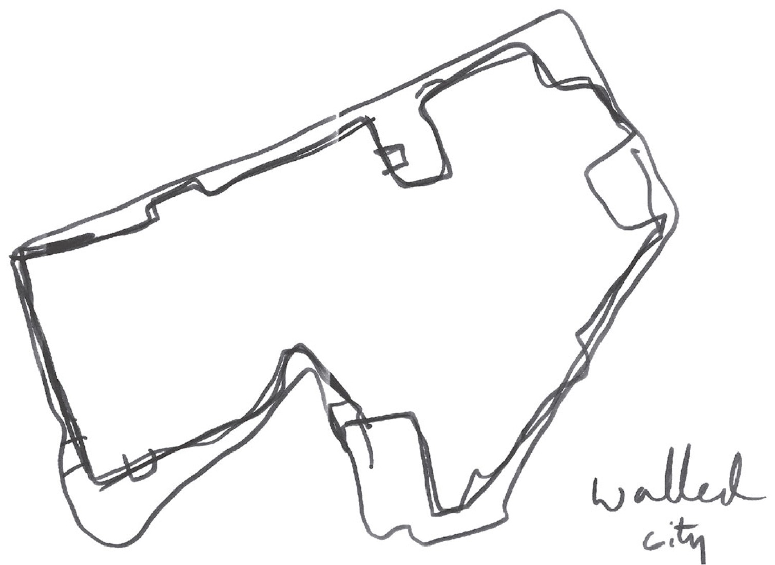 Boceto de idea del Plan General de Zollverein por OMA. Imagen © OMA, Office for Metropolitan Architecture.