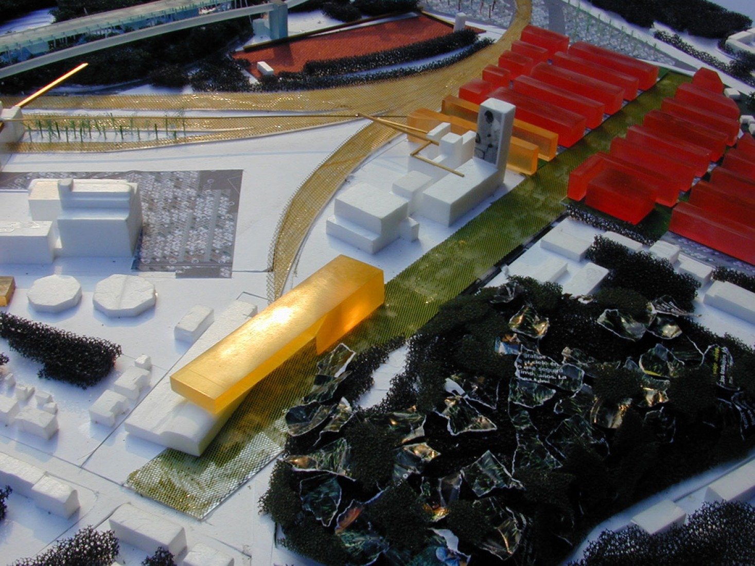 Maqueta del Plan General de Zollverein por OMA. Imagen © OMA, Office for Metropolitan Architecture.