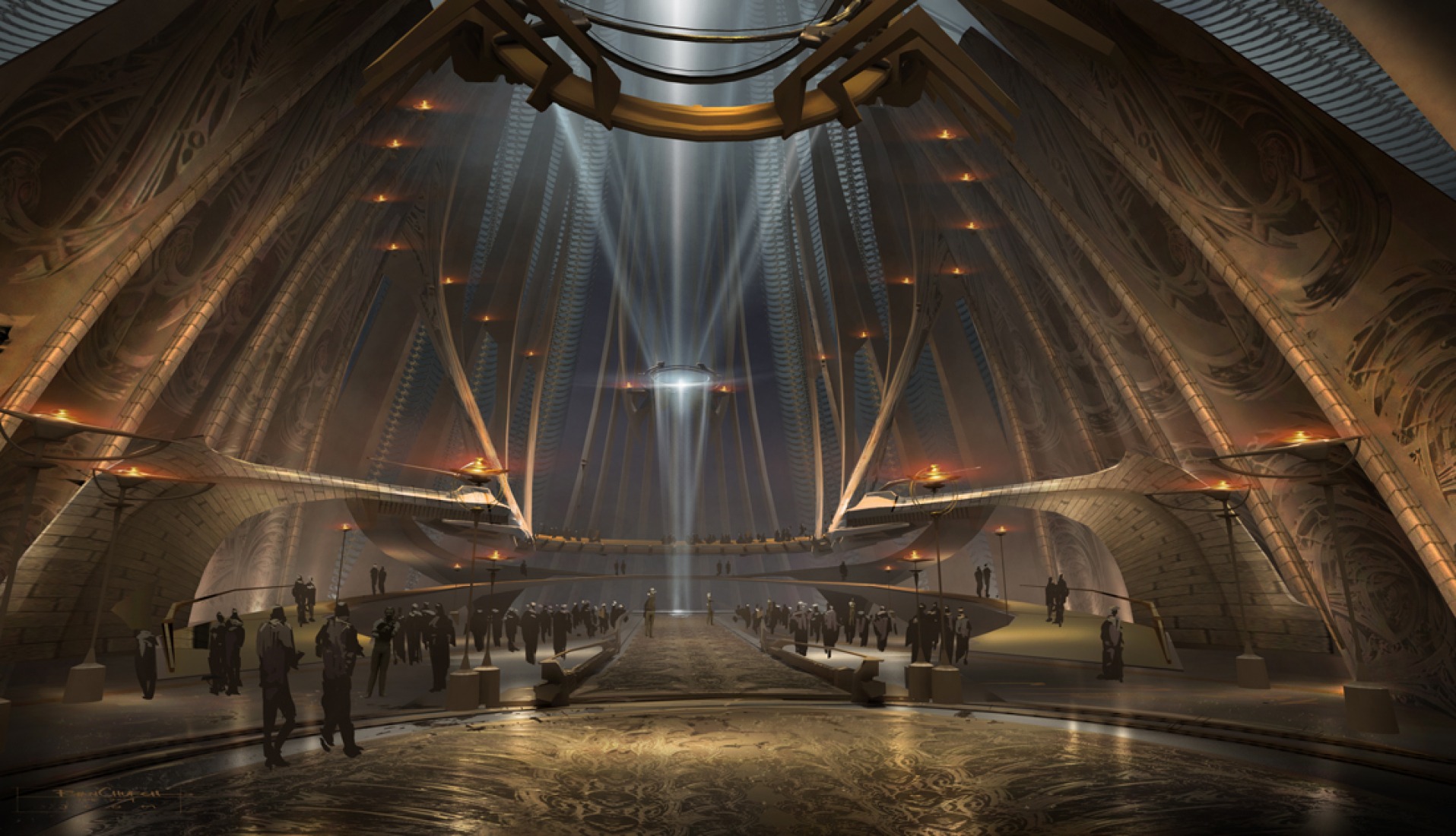 Diseño para el Palacio de Helium. Nombre del autor: rchurch. ©2011 Disney. JOHN CARTER™ ERB, Inc.
