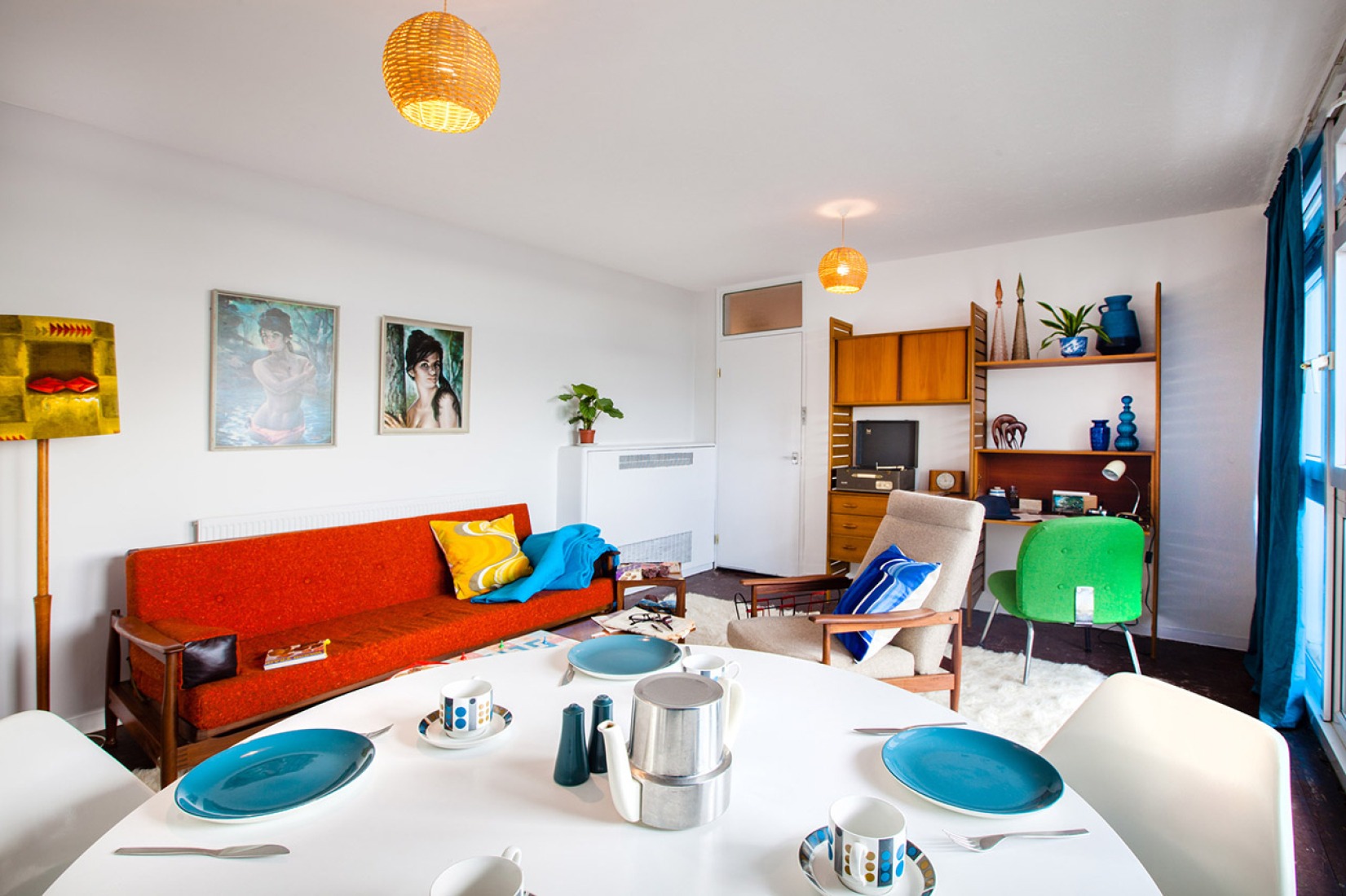 Balfron Tower. The interior of Flat 130 by Hemingway Design. Image Courtesy of Edward Haynes.