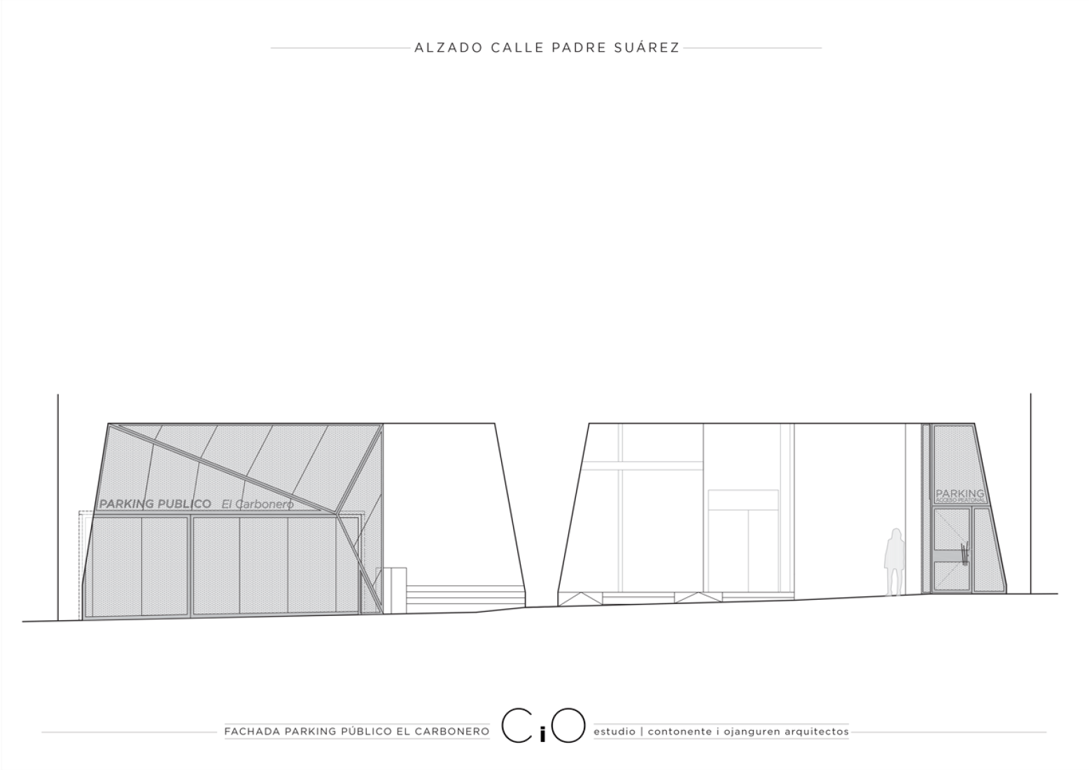 Elevations. Public parking El Carbonero by CiO estudio. Image © courtesy of CiO estudio.