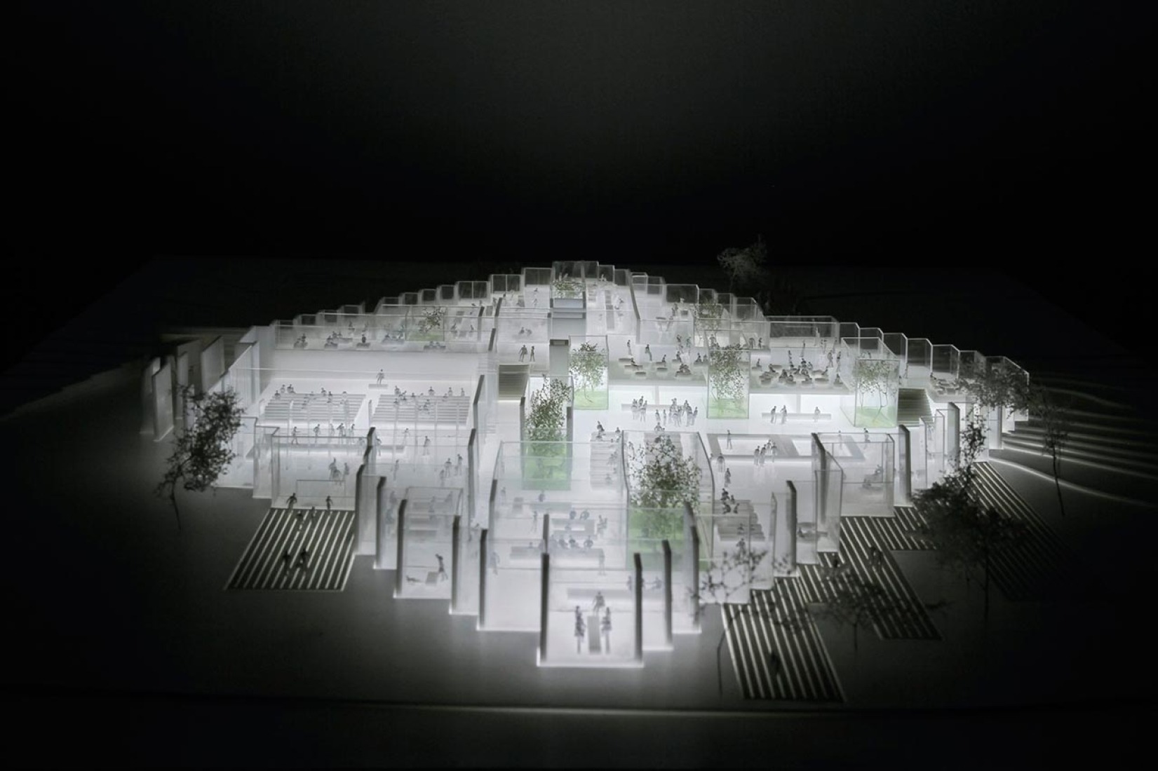 New Adidas flagship building by COBE. Image courtesy of COBE.
