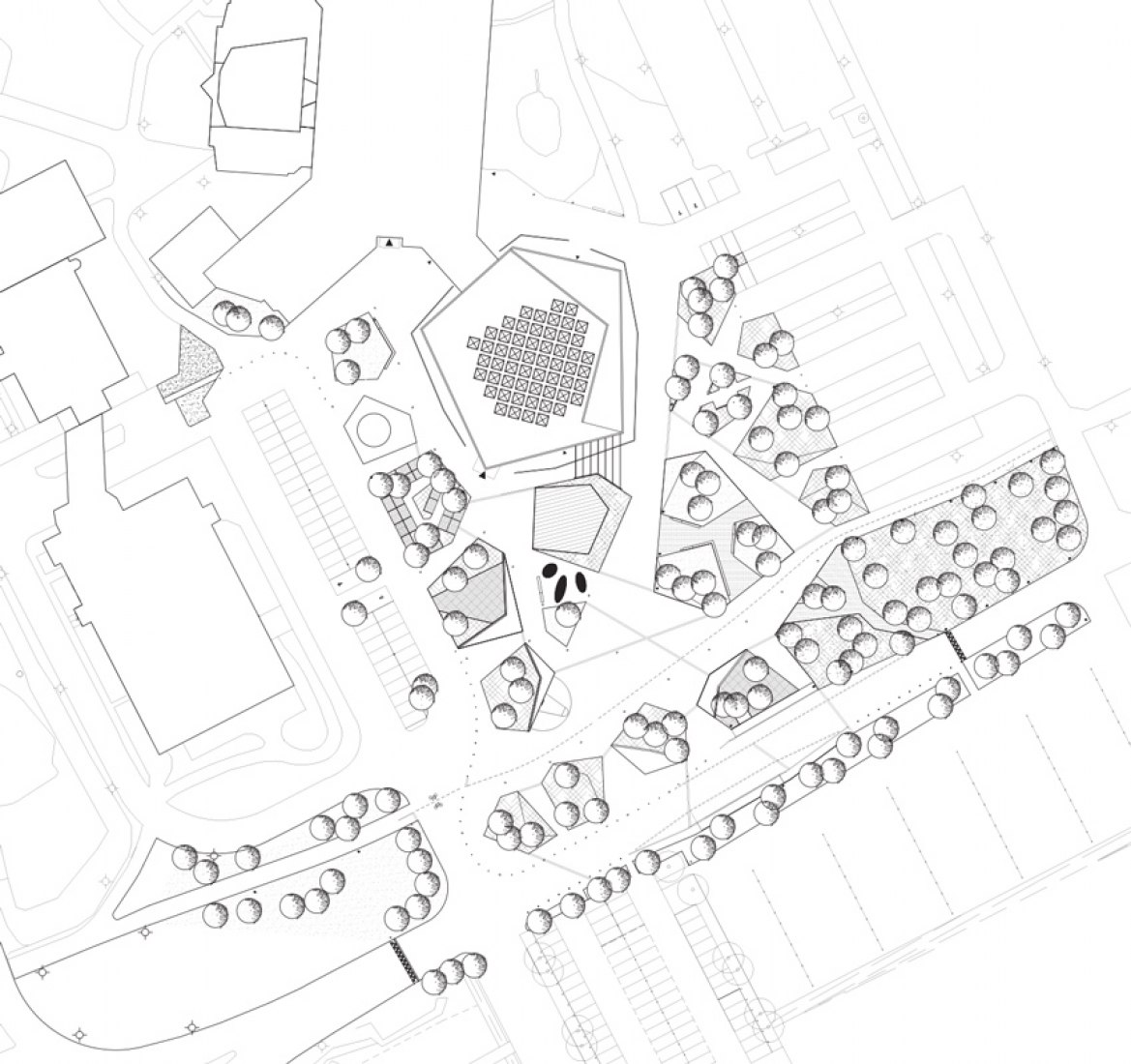 Site plan. Dalarna University Library by ADEPT.