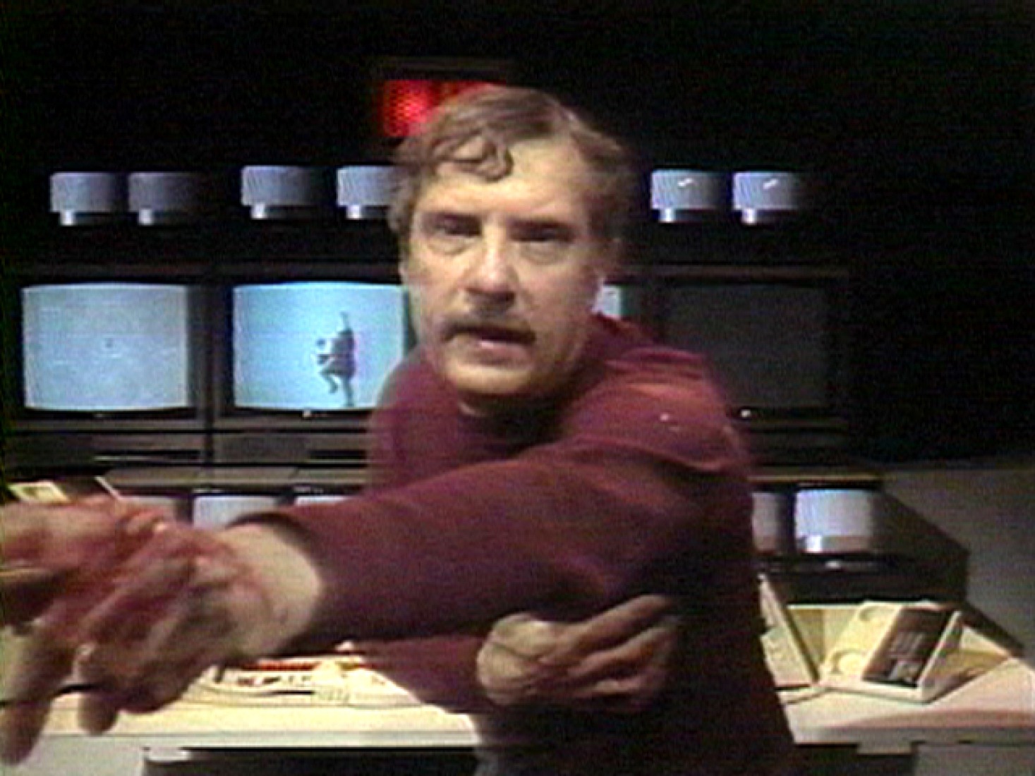 Douglas Davis. Ménage à Trois. 1986. Courtesy Electronic Arts Intermix (EAI), New York.