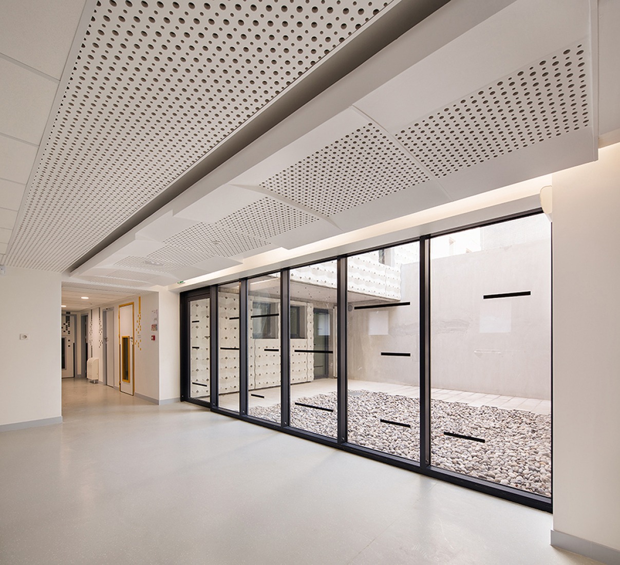 Interior vision. Day Care Centre by RH+ Architecture. Photograph © Luc Boegly.