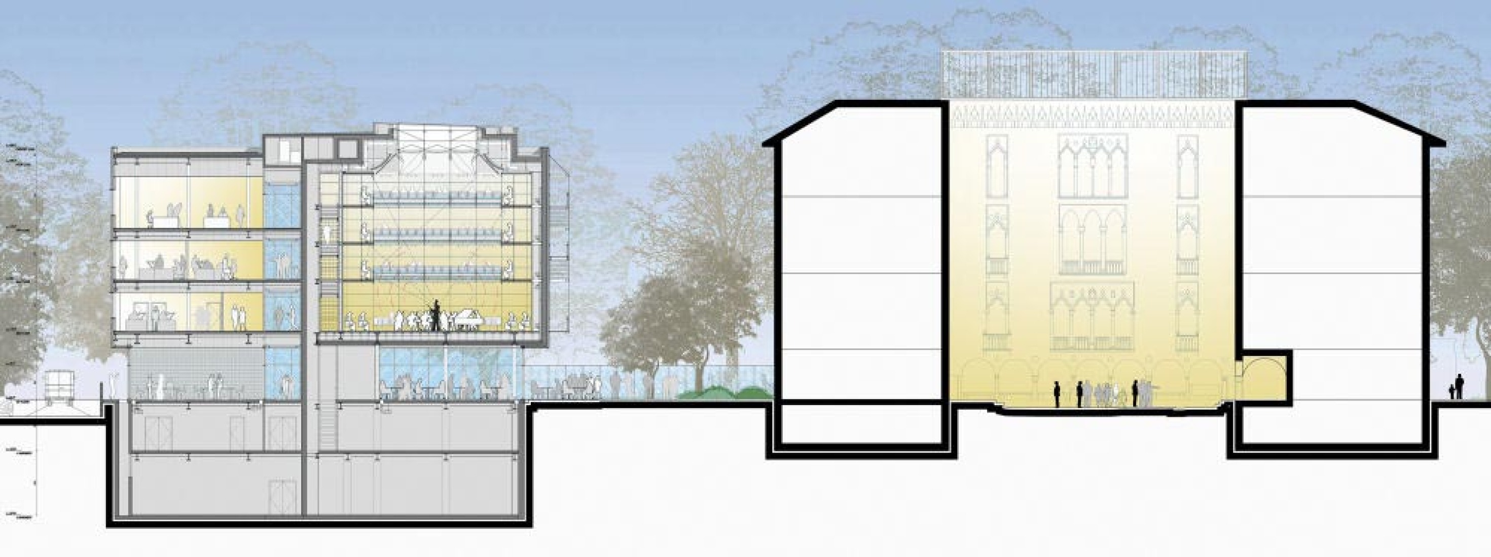 Section. © RENZO PIANO BUILDING WORKSHOP, 2010.