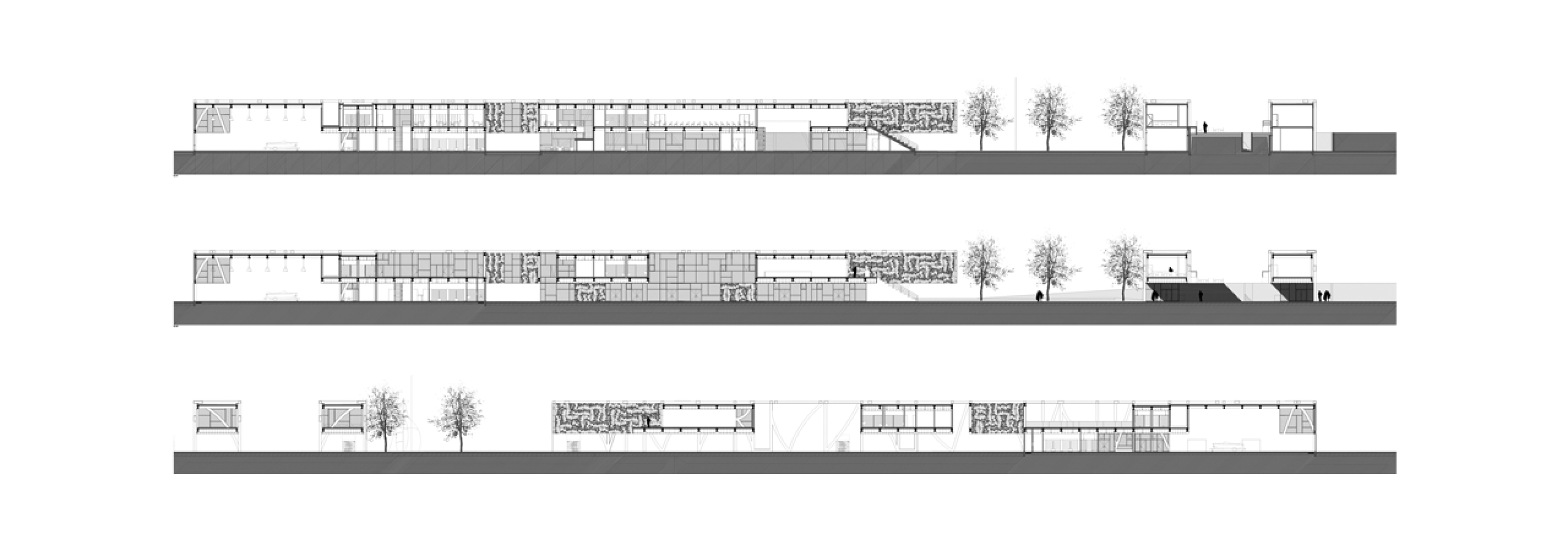 Longitudinal sections. Douro Marina by Barbosa e Guimaraes.