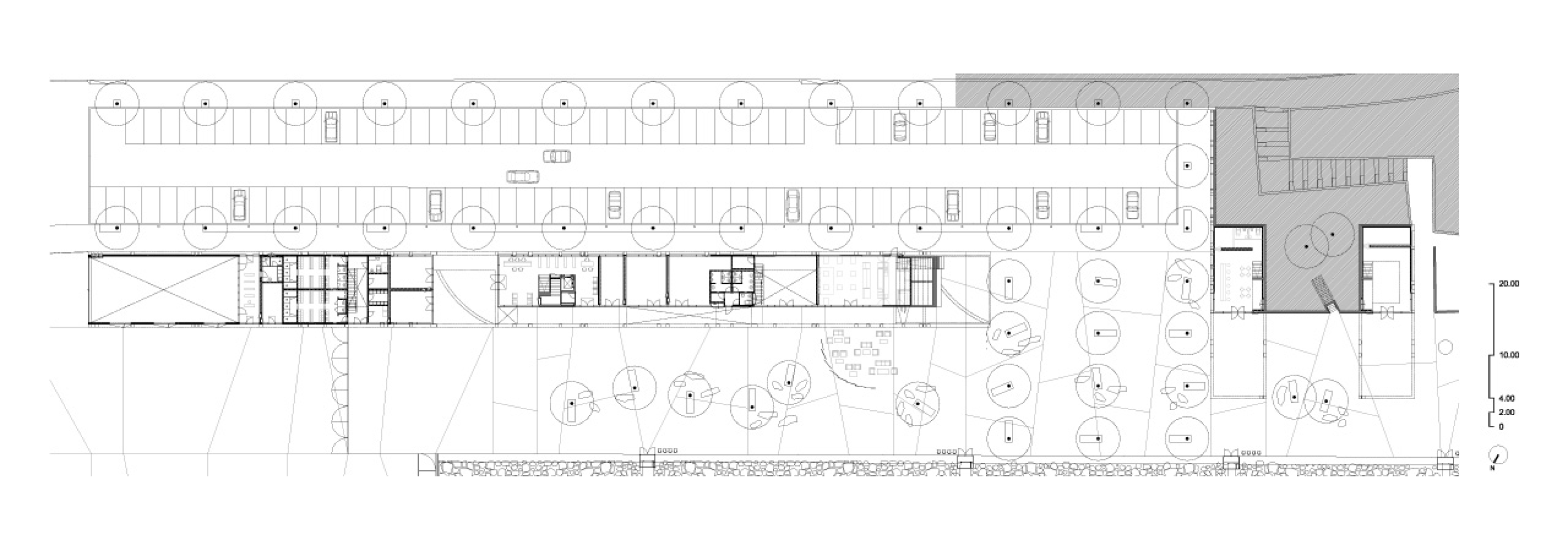 Ground floor plan. Douro Marina by Barbosa e Guimaraes. 