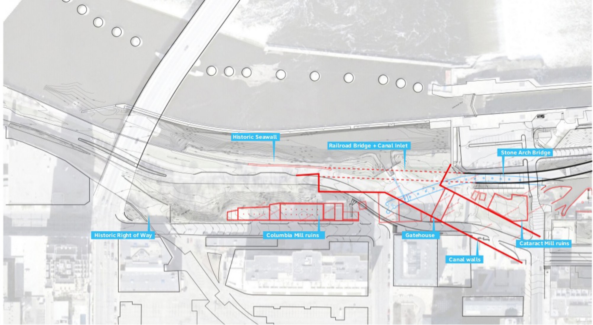 Analysis. Water Works: A Gateway Park to the Mississippi River. Image courtesy of Minneapolis Parks Foundation.