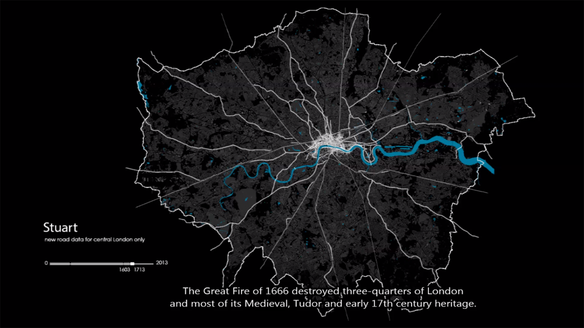 La evolución de Londres animada. 2.000 años de historia mapeados.  Sobre Arquitectura y más 