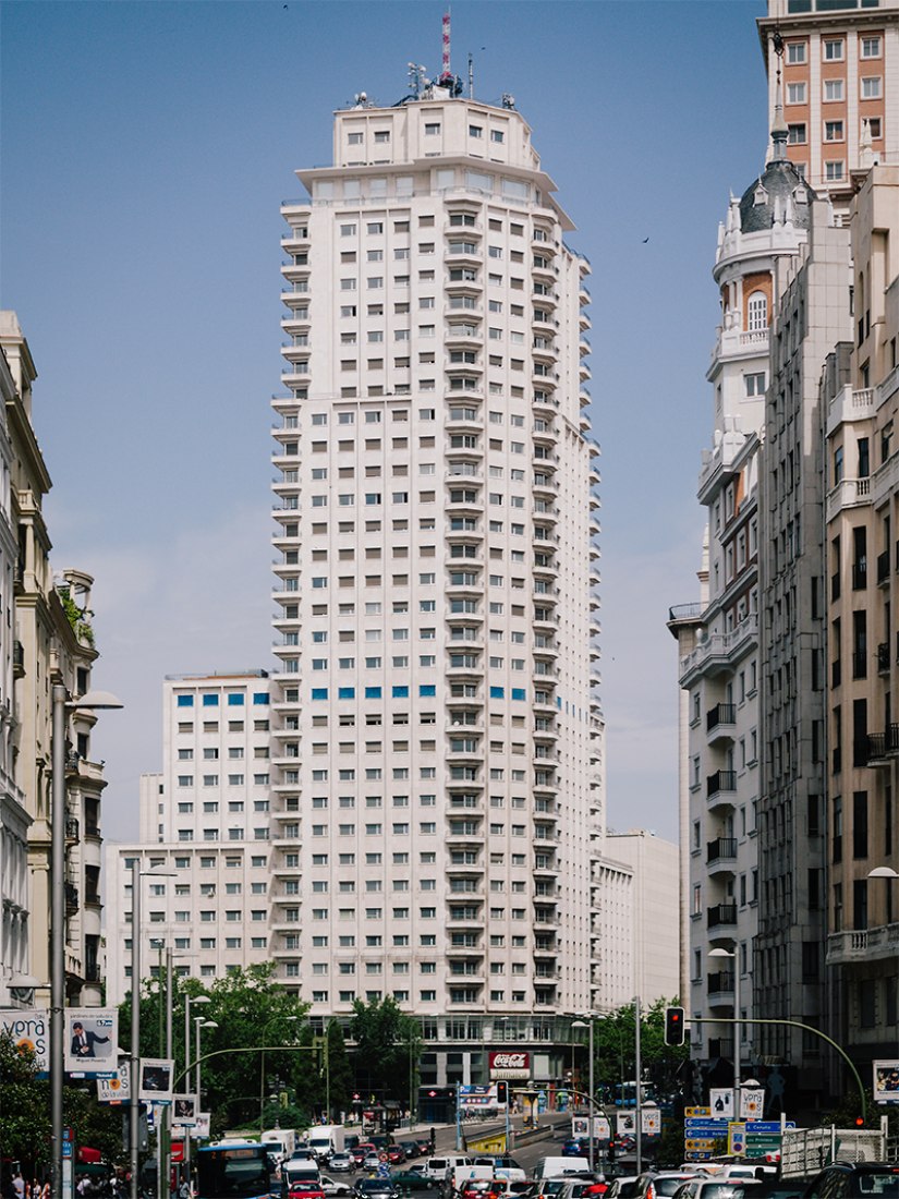 Imagen de la Torre de Madrid para el Open House Madrid 2015. Imagen cortesía de Pati Nuñez Agency. 