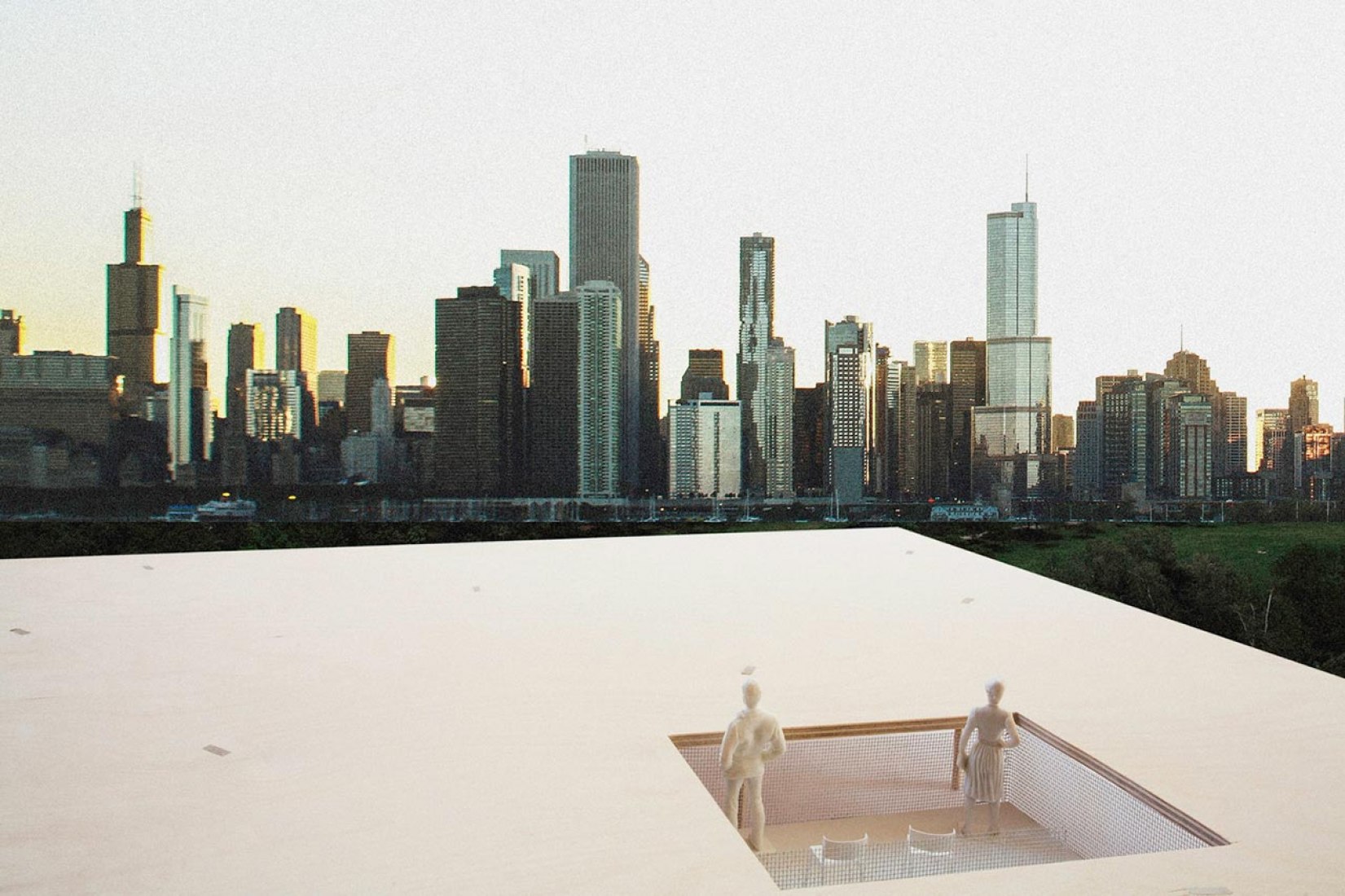 Ganador del Primer Premio BP.- Chicago Horizon por Ultramoderne. Imagen cortesía de la Bienal de Arquitectura de Chicago.