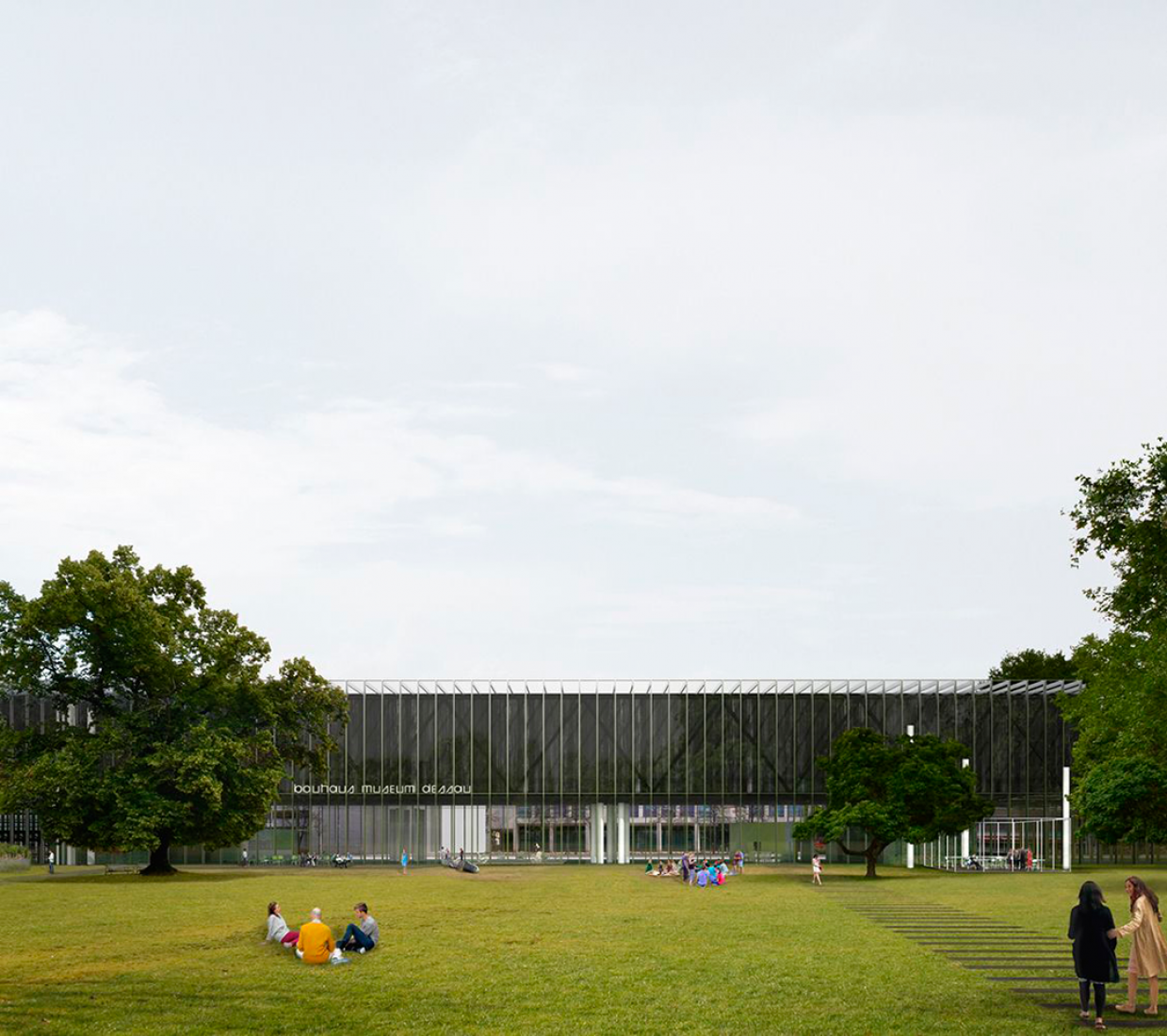 Concurso Museo de la Bauhaus en Dessau. Primer premio, ex-aequo. Proyecto por González Hinz Zabala. Cortesía de Bauhaus Museum Dessau. 