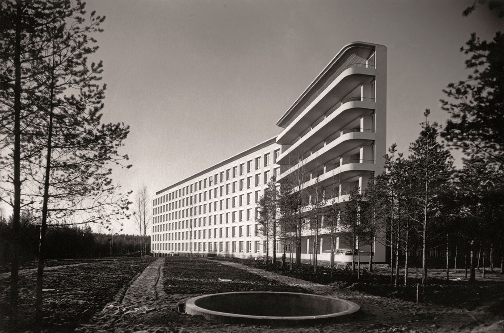 Sanatorio de Paimio para  tuberculosos, Finlandia, Alvar Aalto, 1928-1933 © Alvar Aalto Museum, VEGAP, Barcelona, 2015.