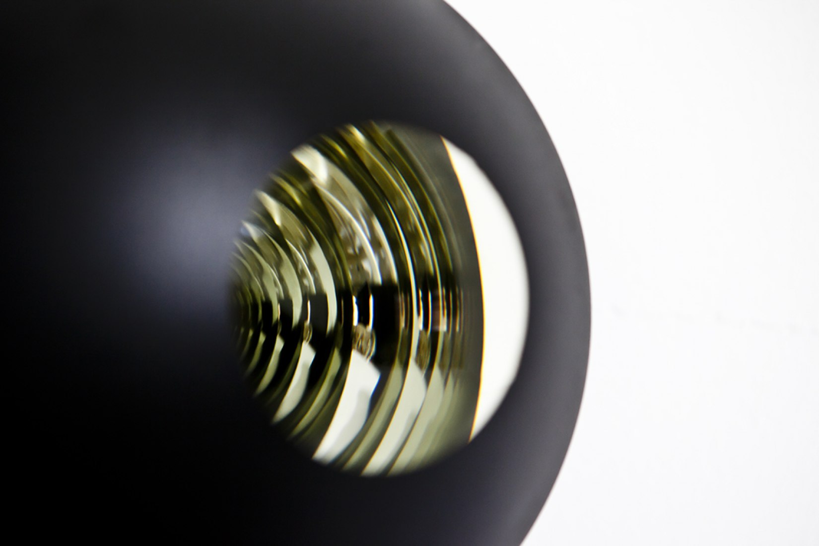 Your successful uncertainty, 2014 (detail from exhibition). 11 glass spheres, ø 20 cm every one. Elvira González Gallery.