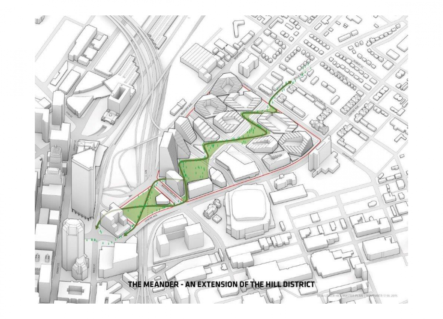 Pittsburgh Lower Hill Master Plan by BIG, West 8 & Atelier Ten The
