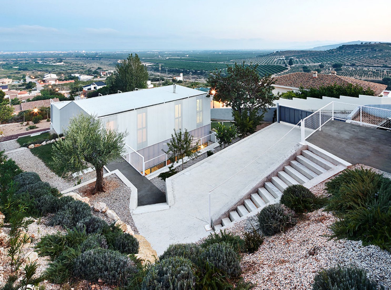 Aerial View. Seasonless House by SIC, Irene Castrillo and Mauro Gil-Fournier. Image © José Hevia.