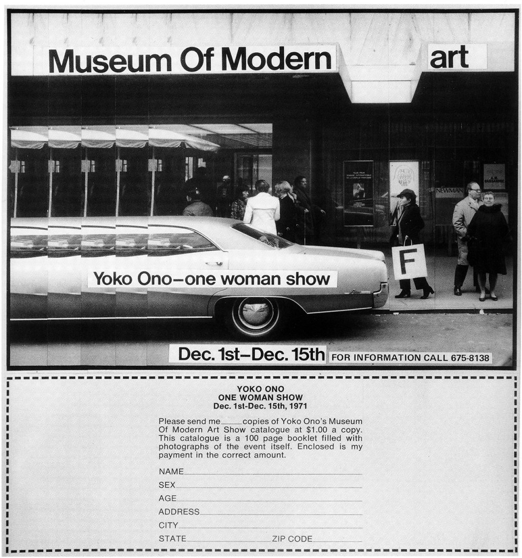 Sala 306. Anuncio para Museo de (Pedorre)arte Moderno (Advertisement for Museum of Modern (F)Art), 1971. Cortesía de Museo Guggenheim de Bilbao.