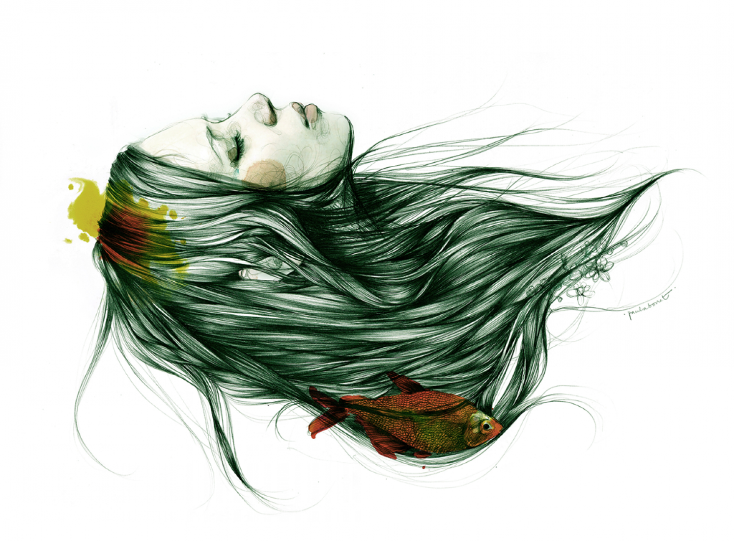 Núvia morta. Ilustración © Paula Bonet. 
