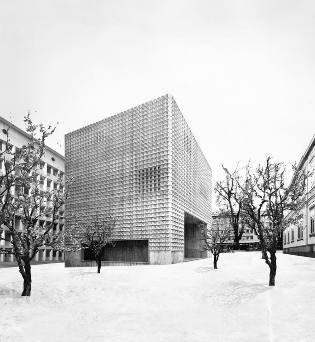 General view. Expansion Bündner Kunstmuseum by EBV. (2012). Switzerland. 1st Prize. Image courtesy of Fabrizio Barozzi.