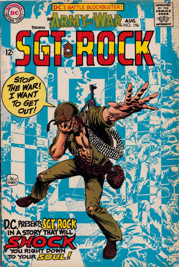 Our Army at War No. 196. Cover art, Joe Kubert. August 1968. TM & © DC Comics. All rights reserved. (s13). TASCHEN.